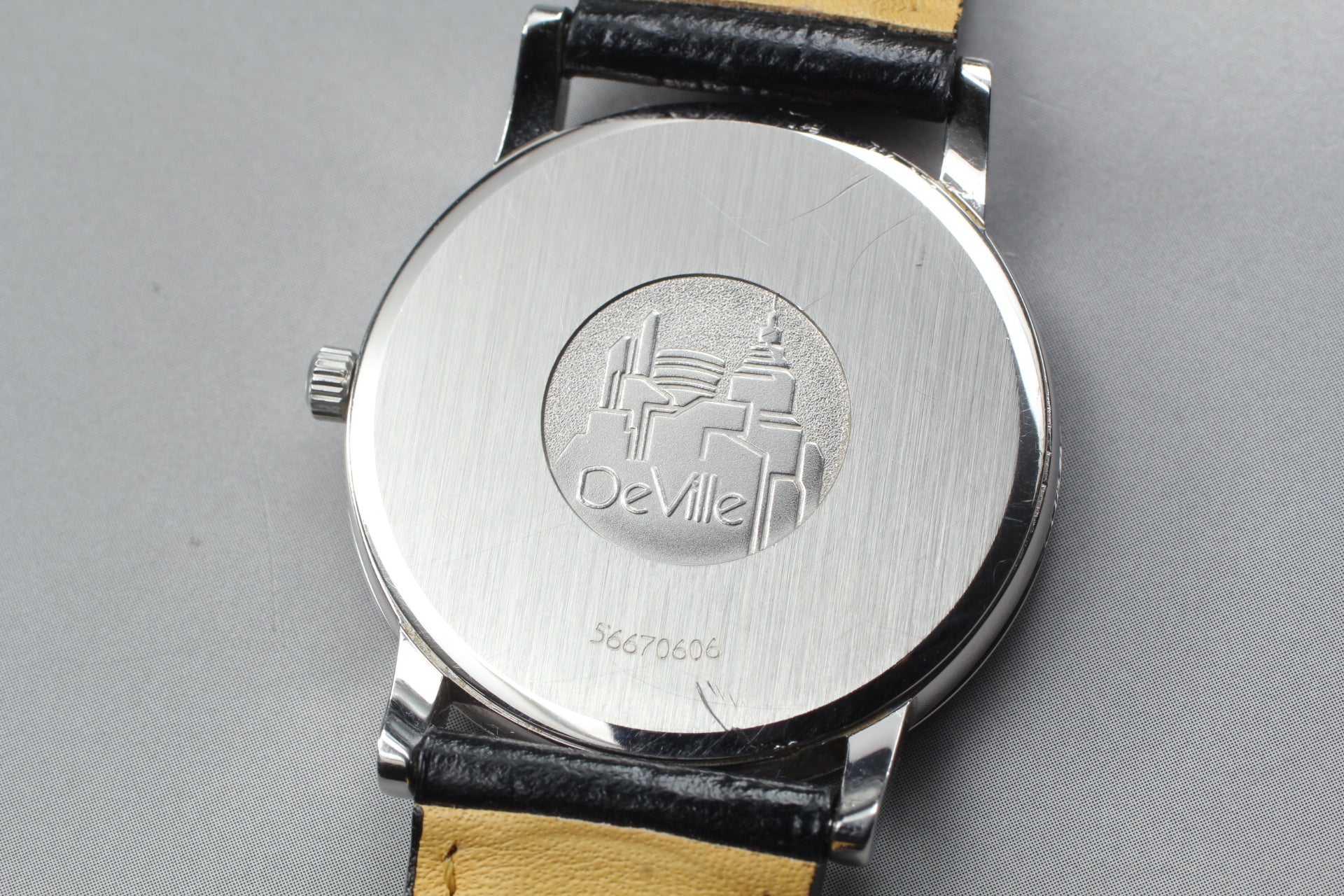OMEGA De Vill Prestige 7814.31 Quartz White Dial Date Men's Watch JAPAN