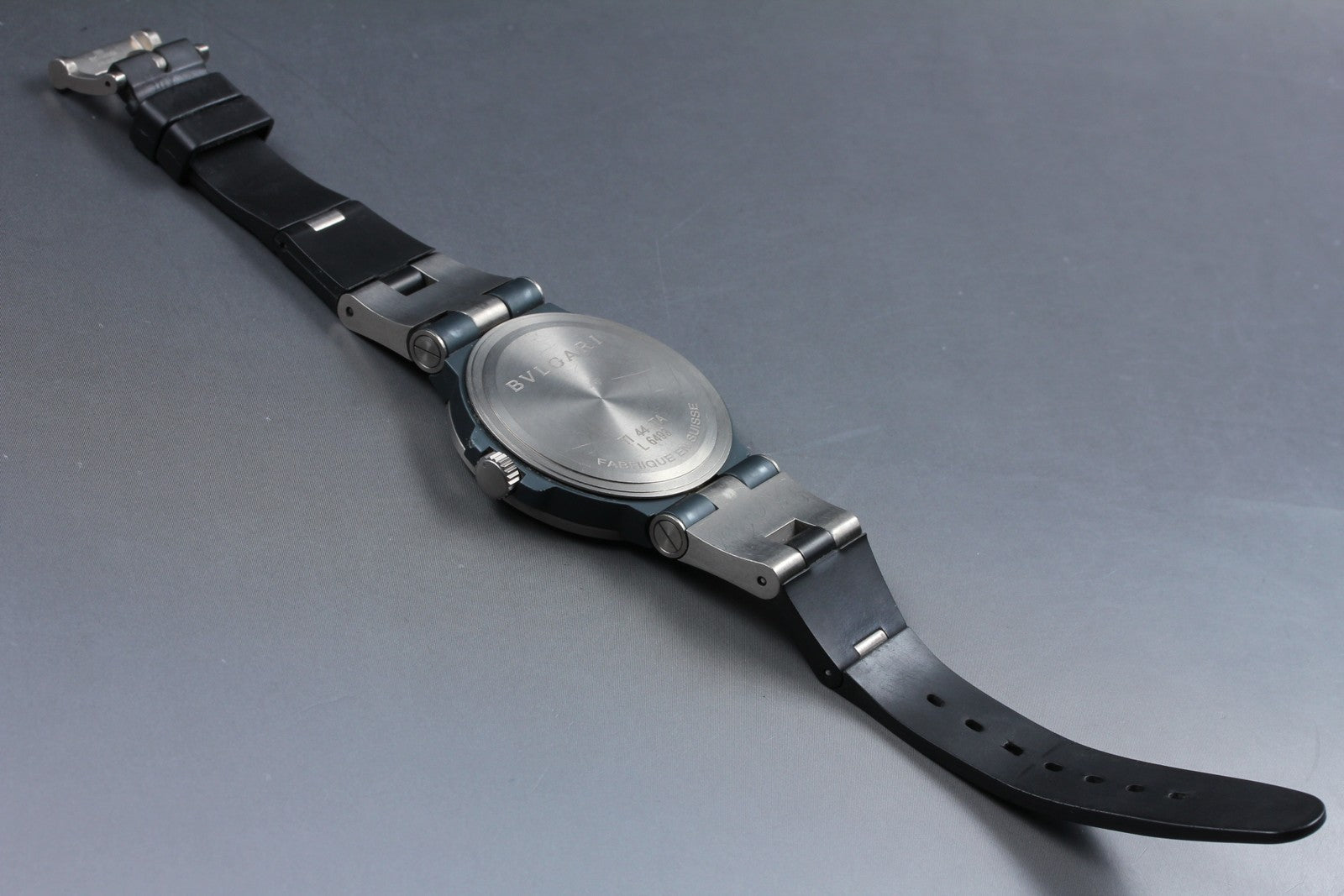 BVLGARI Diagono Titanium TI44TA Automatic Date Men's Watch 44mm JAPAN Exc+5*Box