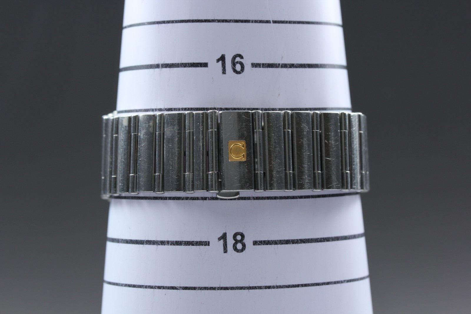 Vintage OMEGA Constellation 1502.3 Automatic White Date Men's Watch 35mm JAPAN