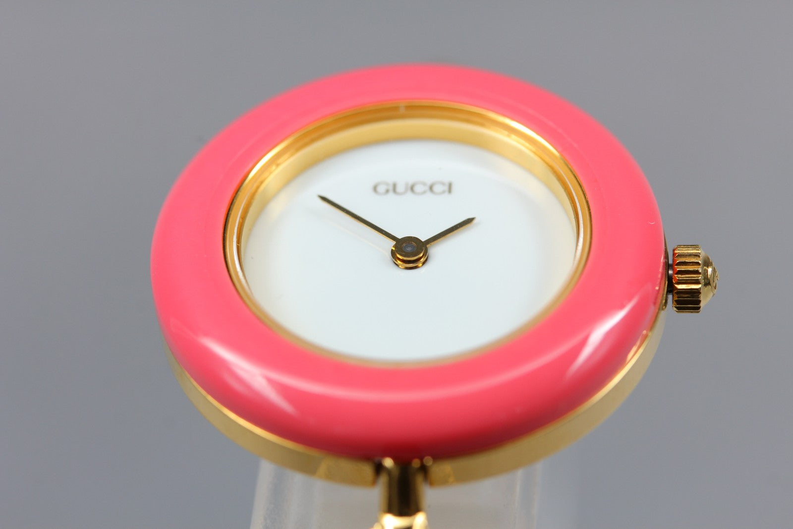 New Batt Gucci Change Bezel 11/12.2 12Color Women's White Quartz Watch JP Exc+5