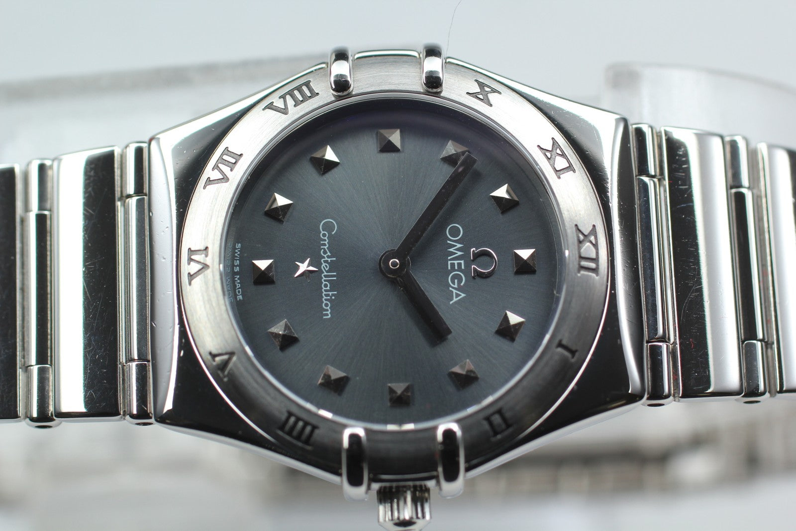 OMEGA Constellation My Choice 1571.51 Quartz Gray Ladies Watch 25mm JAPAN Box