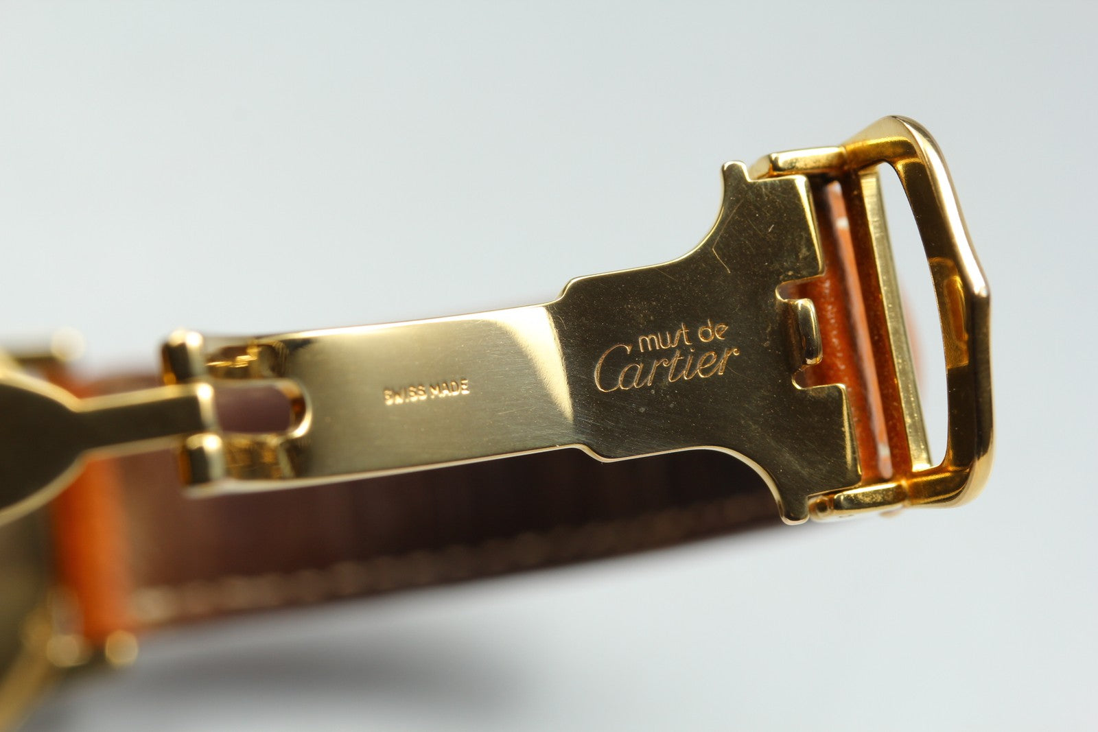 Vintage Cartier Must de Cartier Ronde 1800 1 Gold Brown 32mm Unisex Quartz Watch