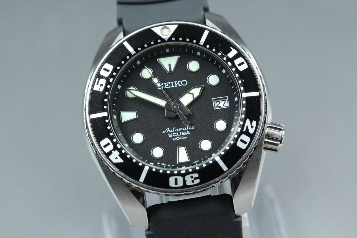 SEIKO Prospex 6R15-00G0 Black Automatic Date Men's Watch 45mm JAPAN