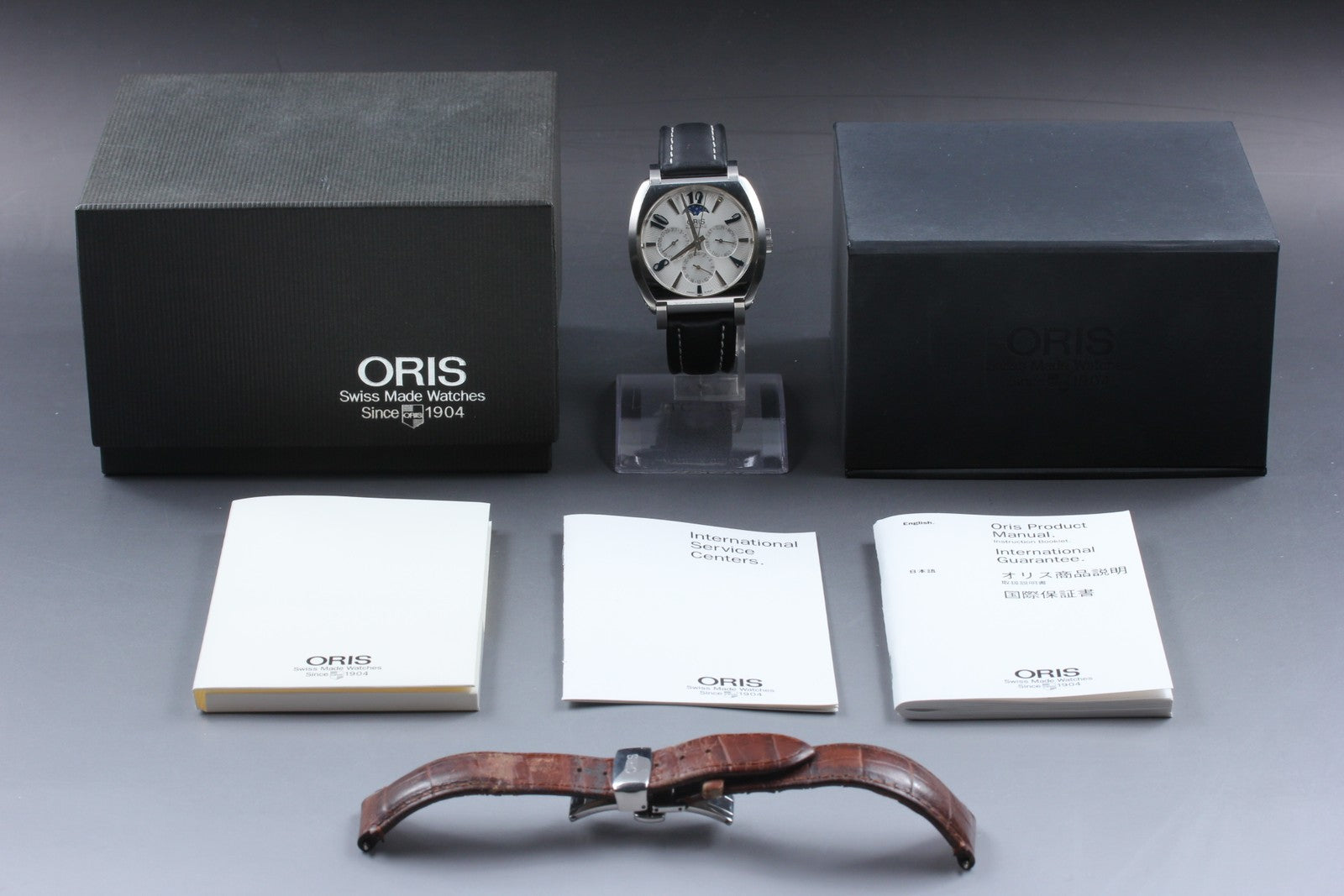 Exc+5*Box ORIS Frank Sinatra 7572 Silver Automatic Day/Date Men's Watch From JP