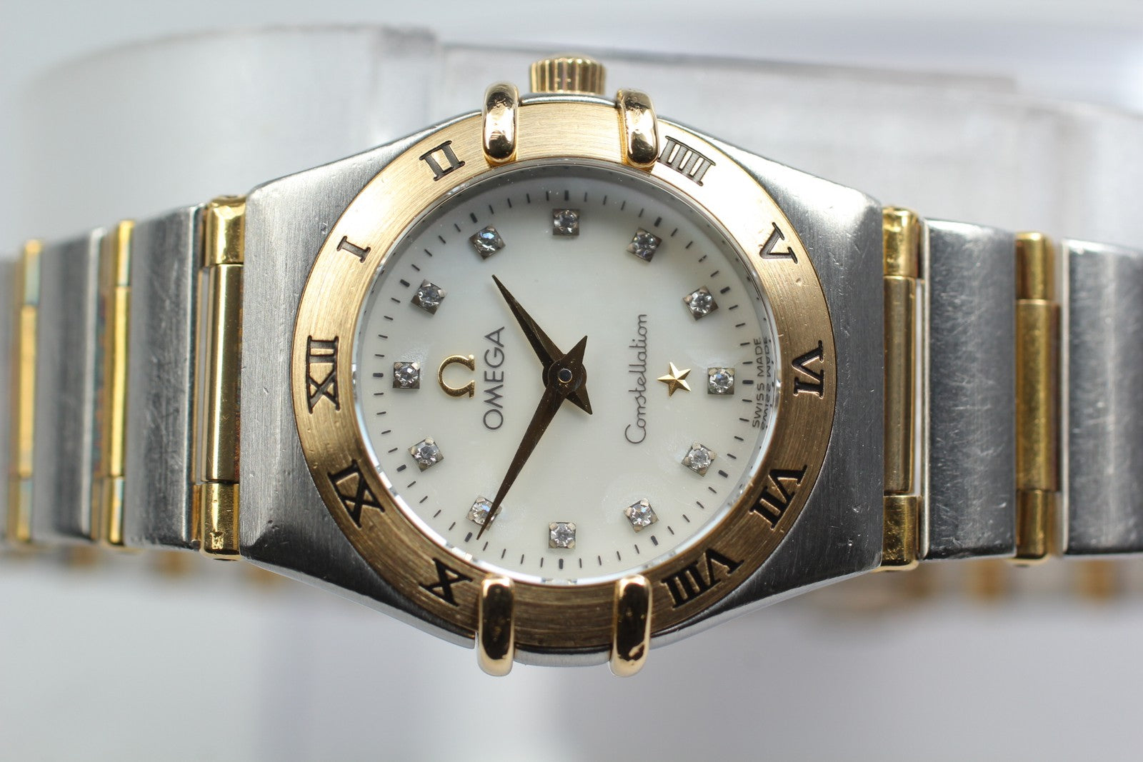 OMEGA Constellation Mini 795.1203 12P Diamond 22mm Gold Quartz Women's Watch