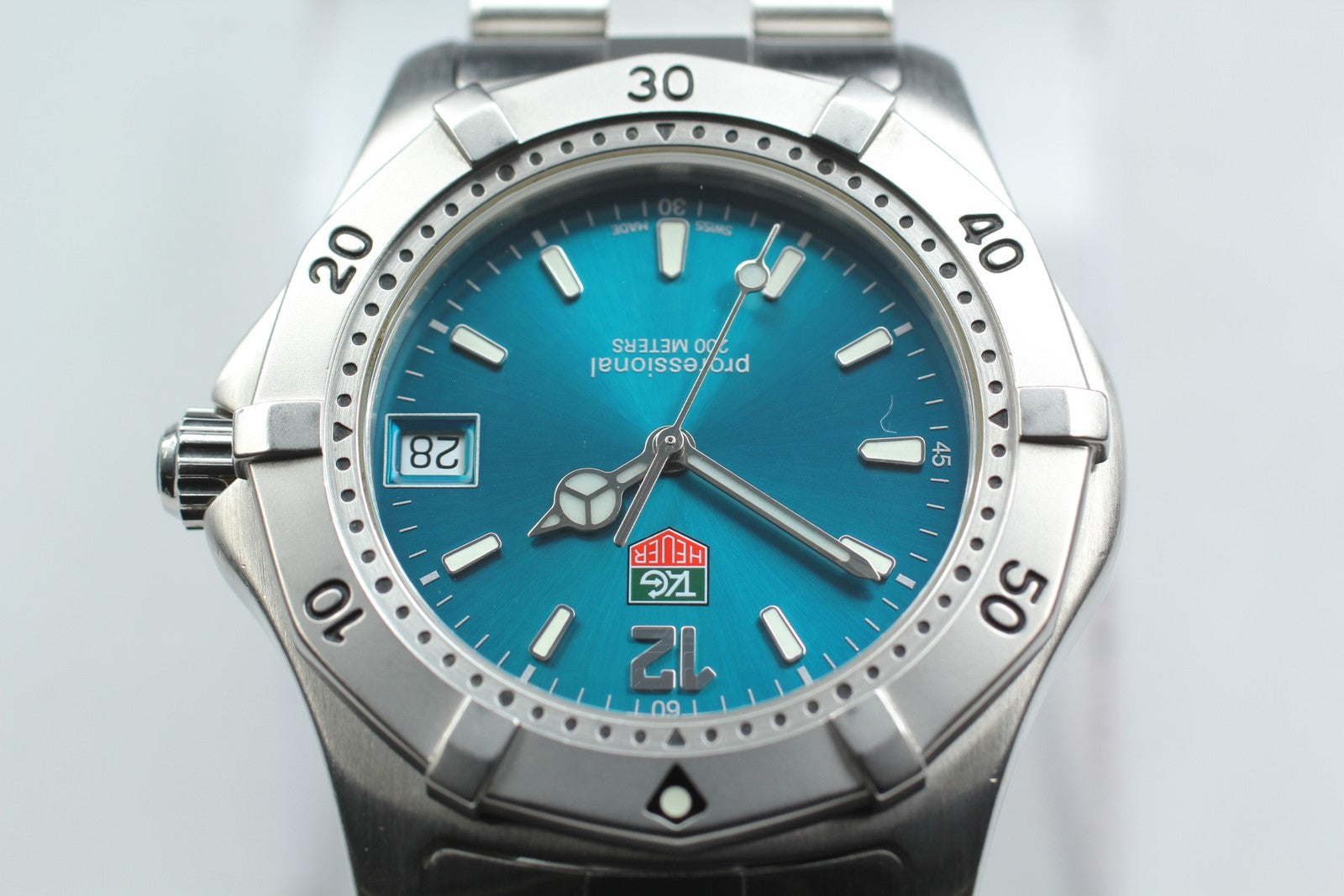 TAG HEUER Professional 2000 WK1119-1 Blue Turquoise Dial 38mm Men’s Quartz Watch
