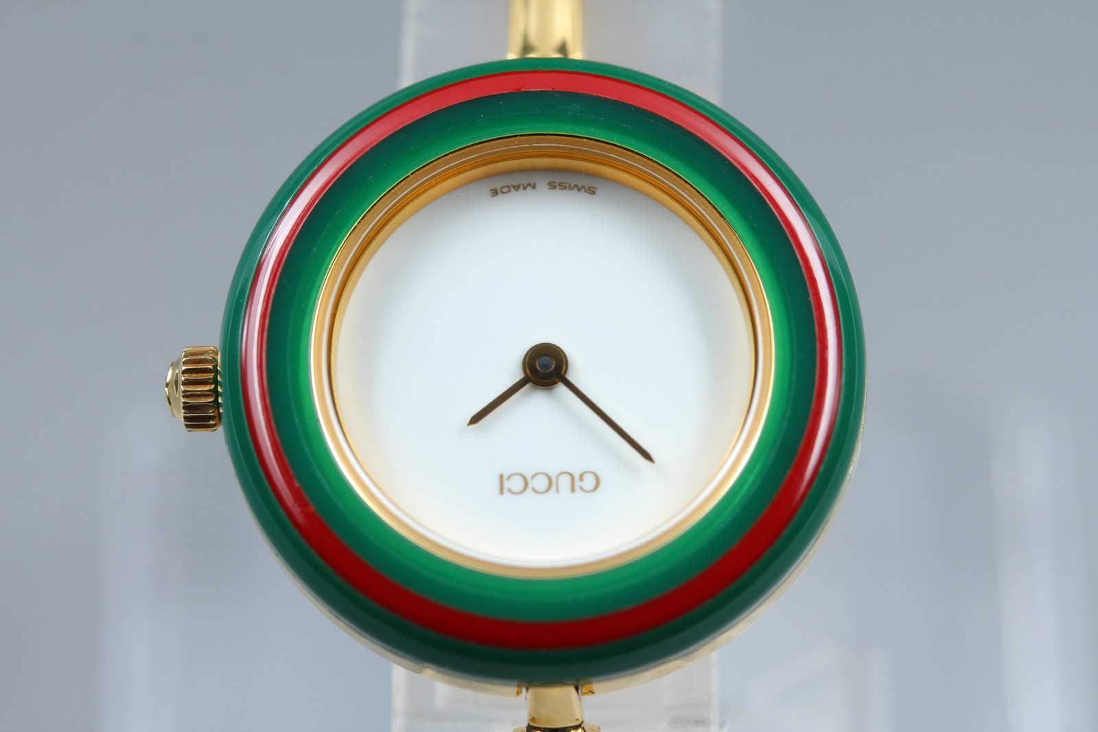 New Batt Gucci Change Bezel 11/12.2 12Color Women's White Quartz Watch JAPAN