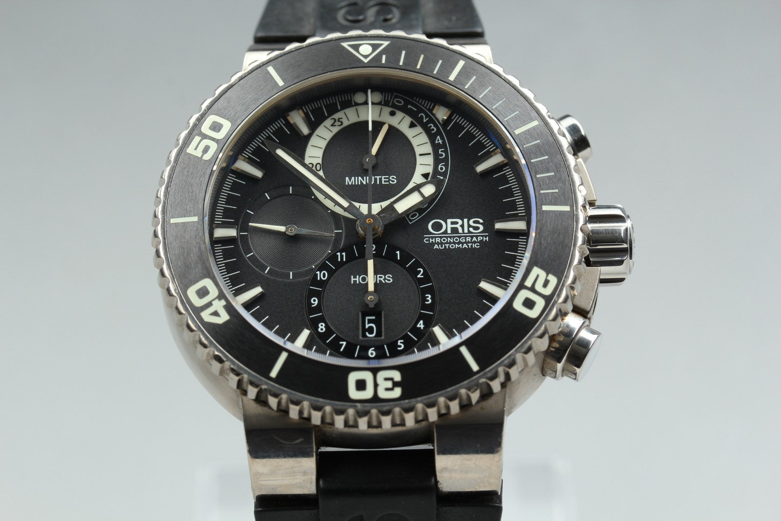 ORIS Carlos Coste Cenote Titanium 7655-71 Automatic Black Men's Watch 46mm Exc+5