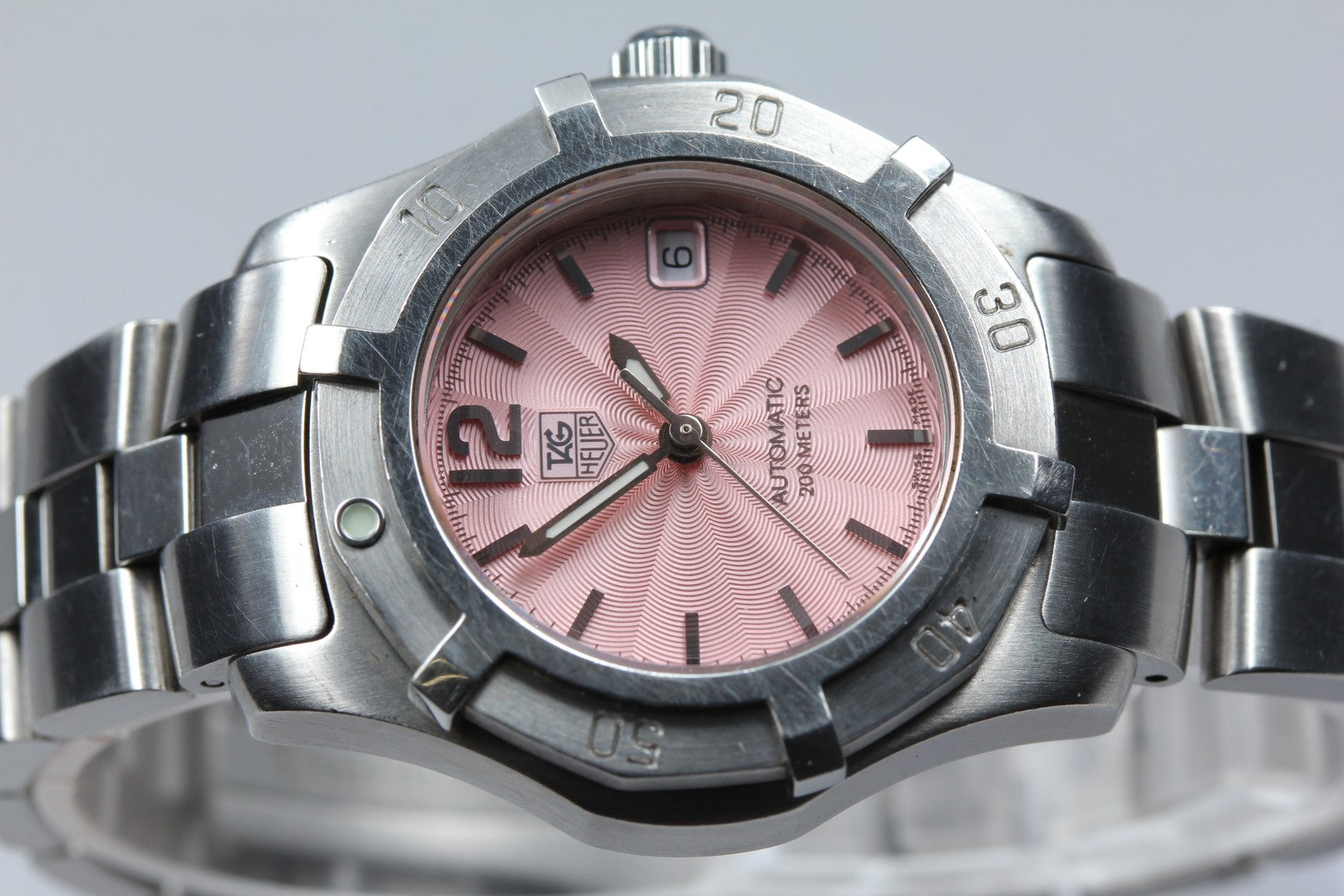 TAG HEUER Aquaracer WN2310 Automatic Pink Women's Watch 22mm JAPAN Exc+5*Box