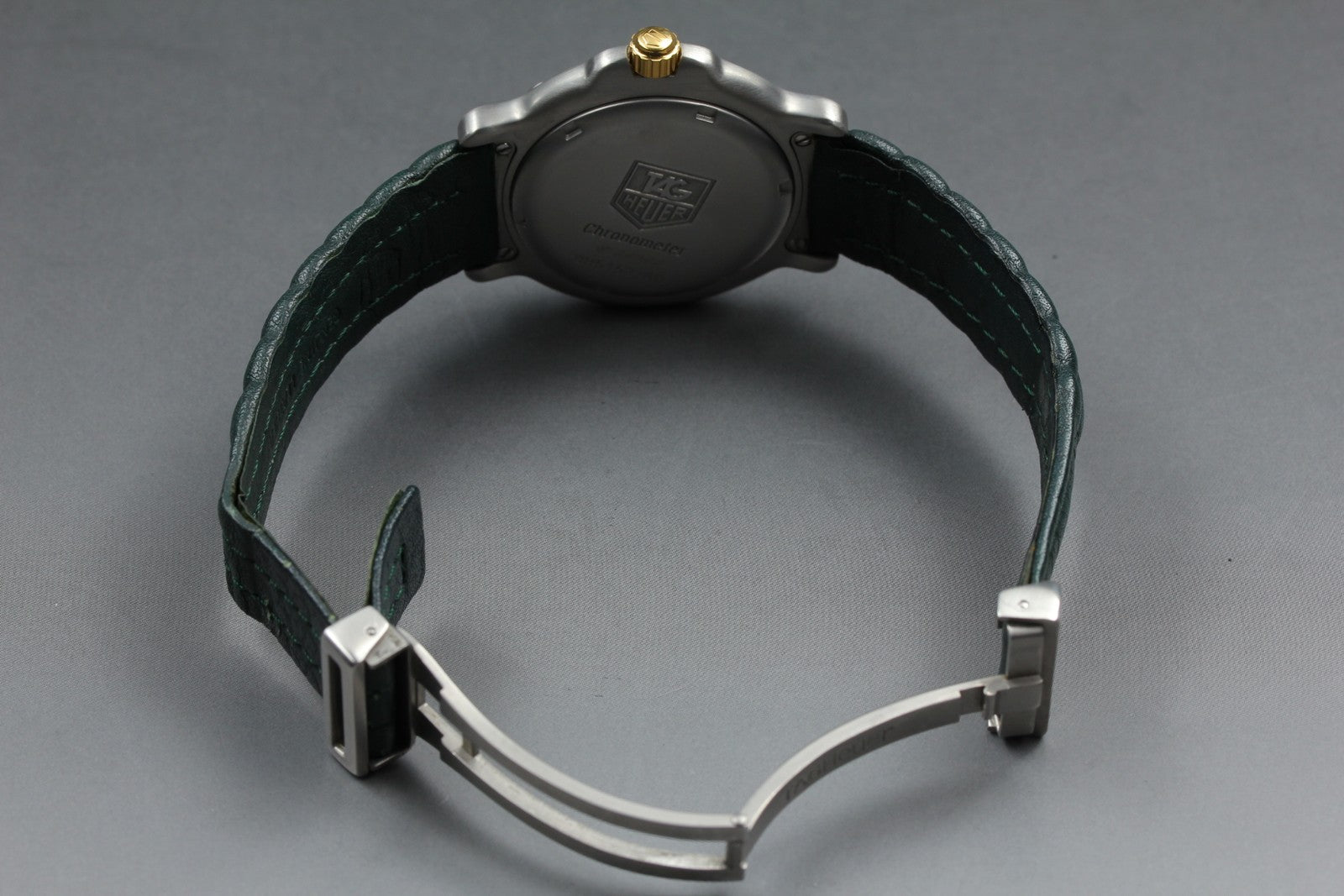 Exc+5*Box TAG HEUER 6000 WH5153-K0 Green Dial Automatic Men's Watch 37mm JAPAN