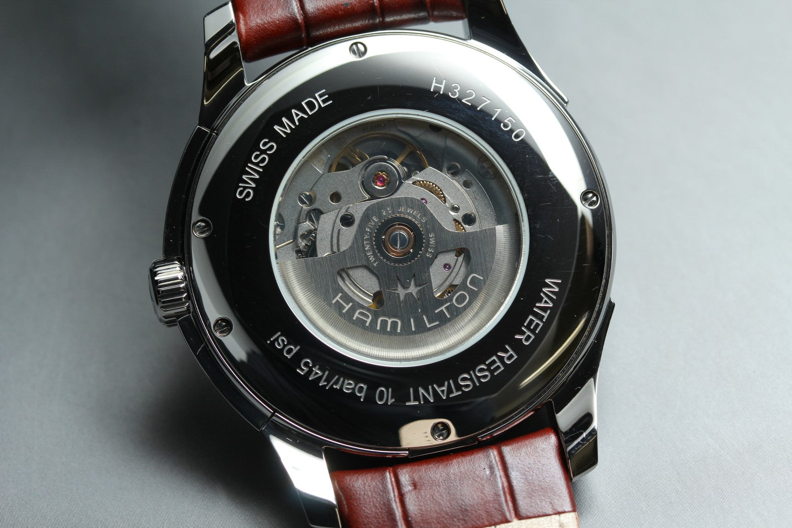 HAMILTON Jazzmaster H327150 Silver Dial Automatic Men's Watch 43mm JAPAN Box