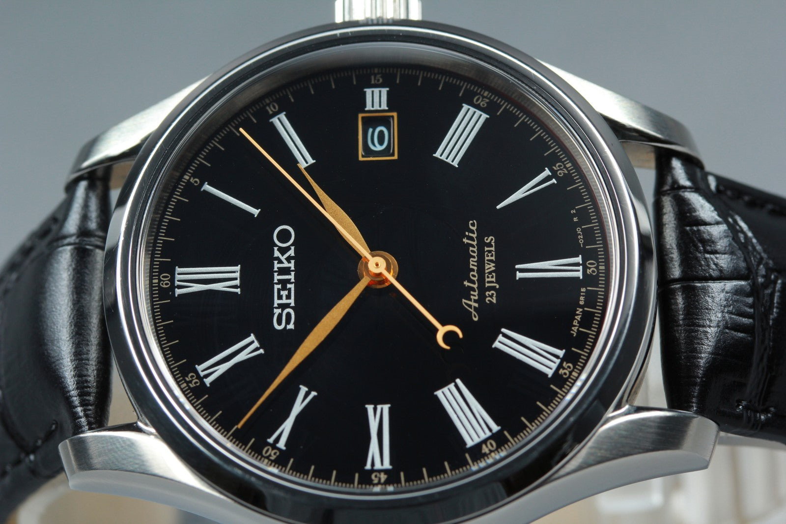 SEIKO 6R15-03E0 SARX029 Presage Black Dial Automatic Date Men's Watch 40mm Exc+5