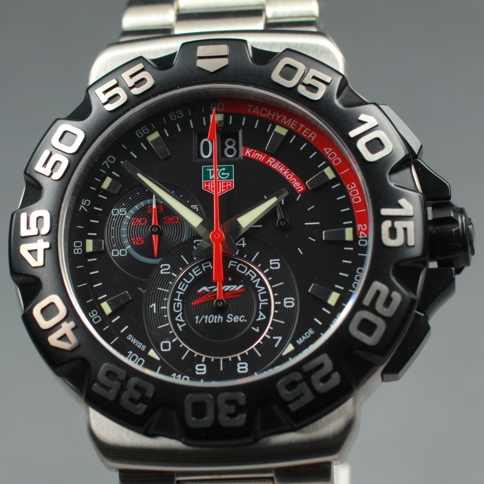 N MINT*Box TAG Heuer Formula 1 CAH1014 Quartz Black Dial Men's Watch 44mm JAPAN