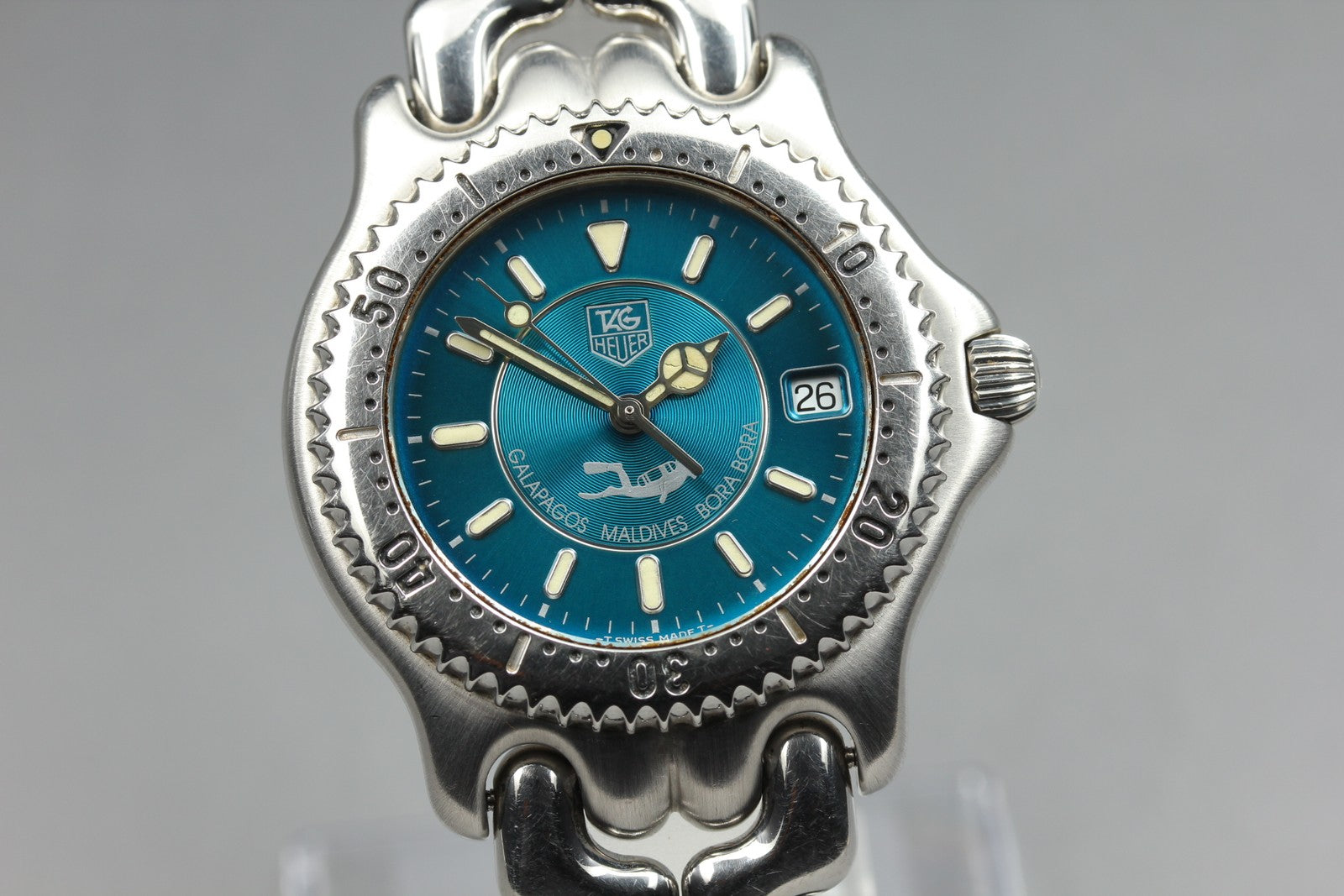 Limited Edition TAG HEUER SEL "Teal" Bora Bora WG111K Quartz Men's Watch 36mm JP