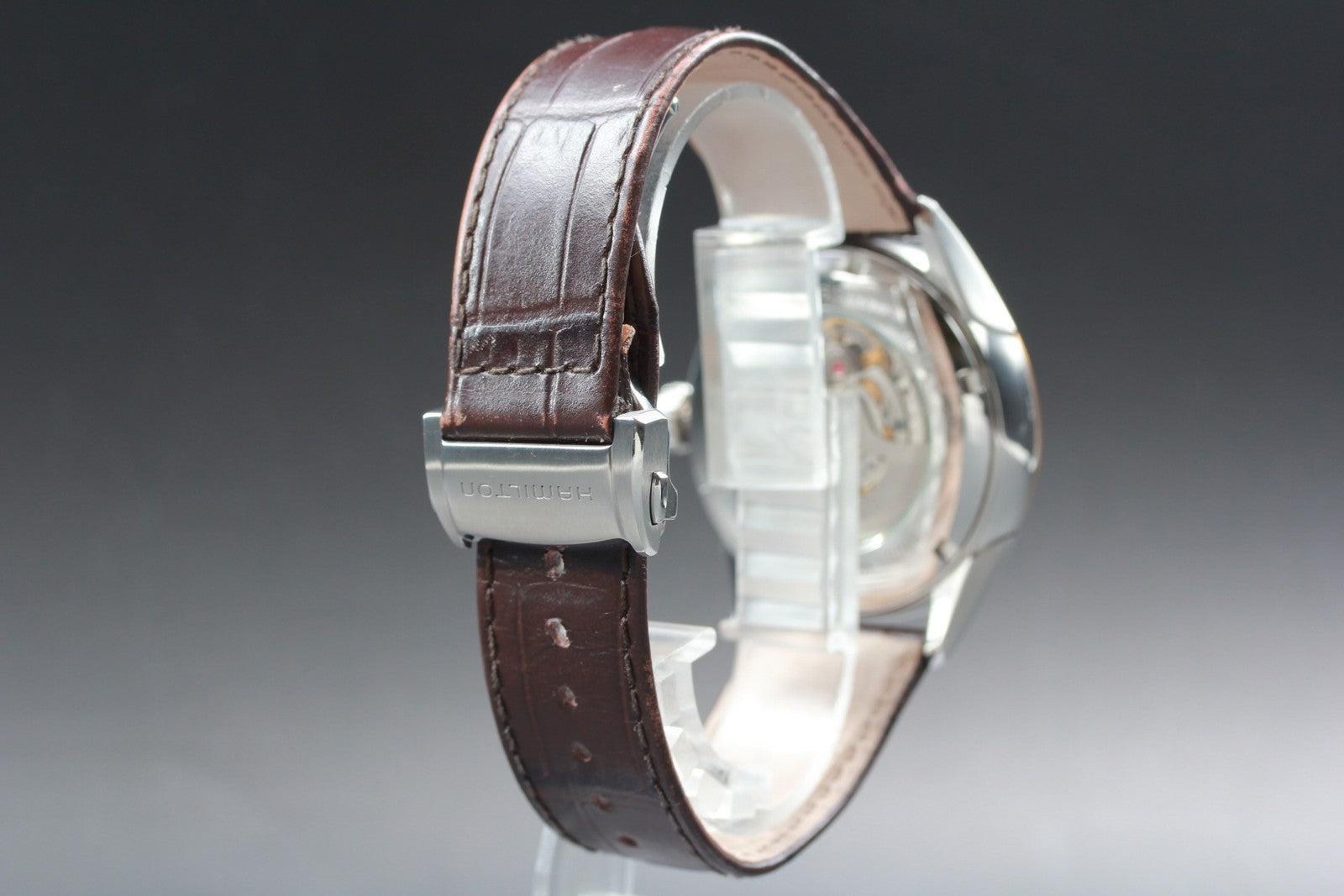 Hamilton Jazzmaster H425250 Silver Automat Day/Date Men's Watch 42mm JAPAN