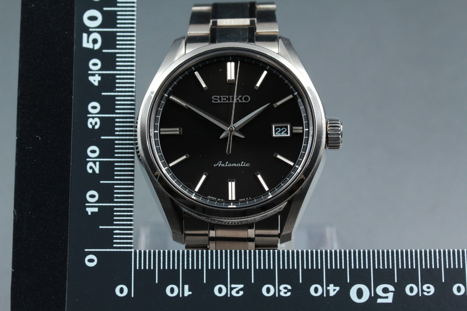 Exc+5* SEIKO Presage 6R15-03P0 Automatic Black Dial Boy's Watch 40mm JAPAN