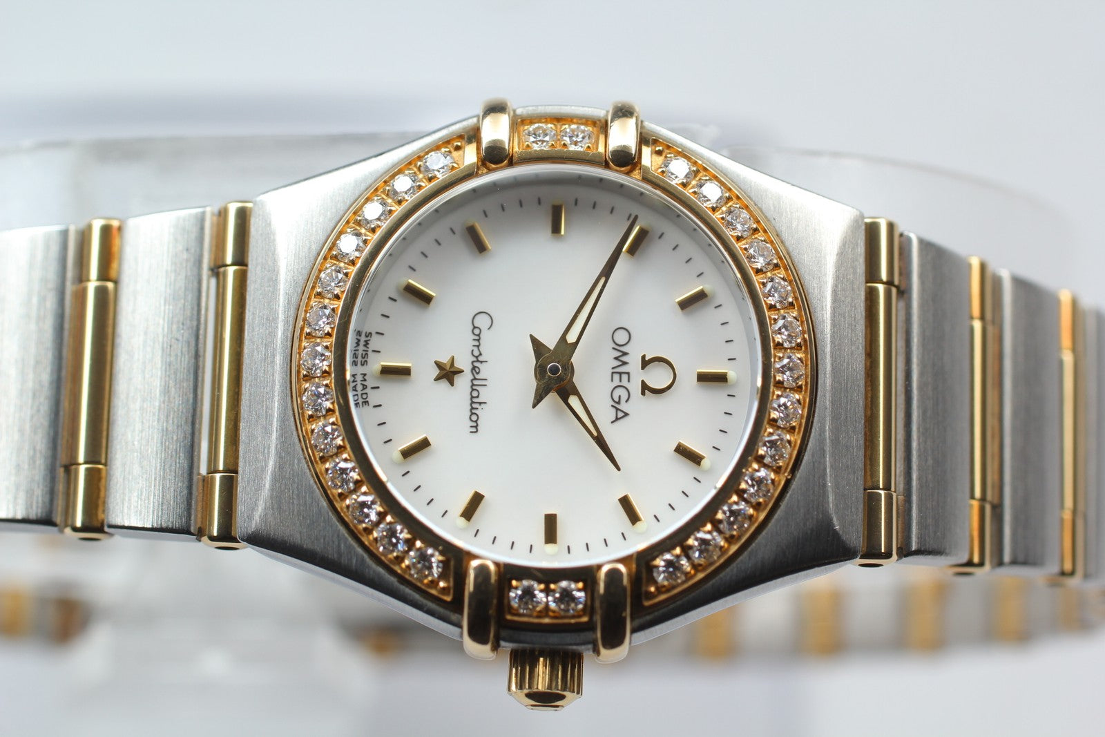 OMEGA Constellation Mini 895.1203 Cal.1456 Diamond 22mm Quartz Womens Watch