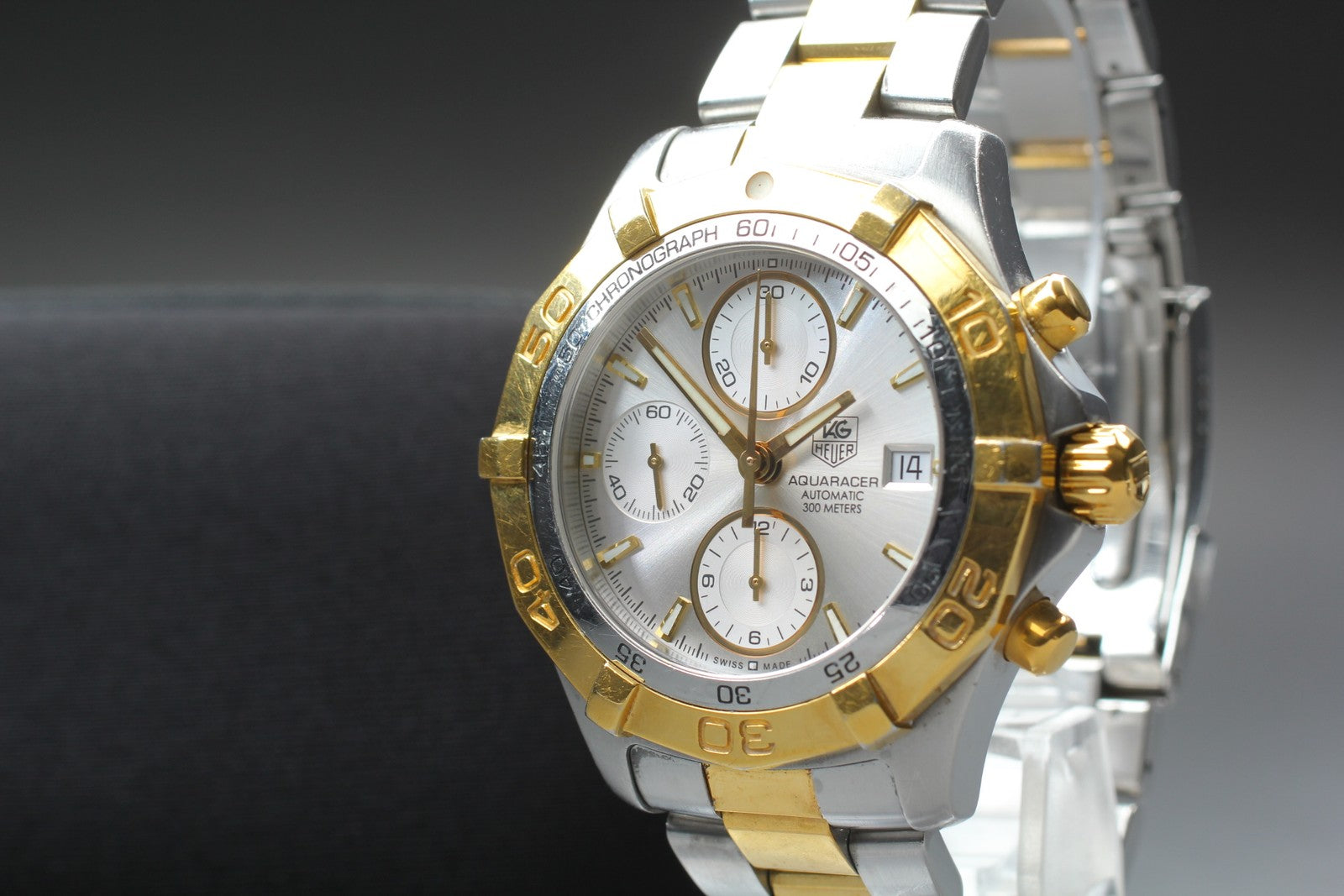 TAG Heuer Aquaracer CAF2120 Automatic Chronograph Men's Watch 42mm Exc+5 w/Paper