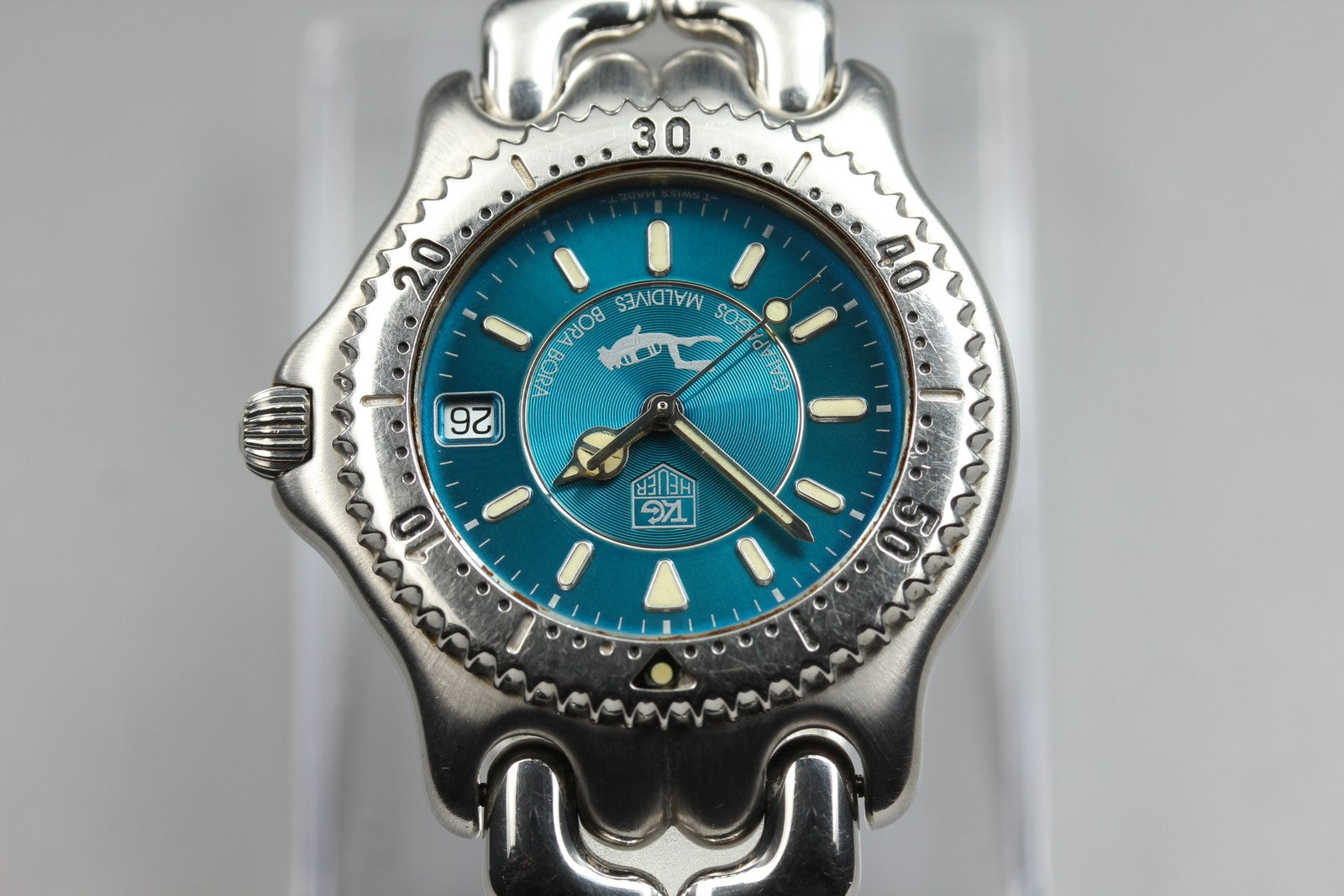 Limited Edition TAG HEUER SEL "Teal" Bora Bora WG111K Quartz Men's Watch 36mm JP