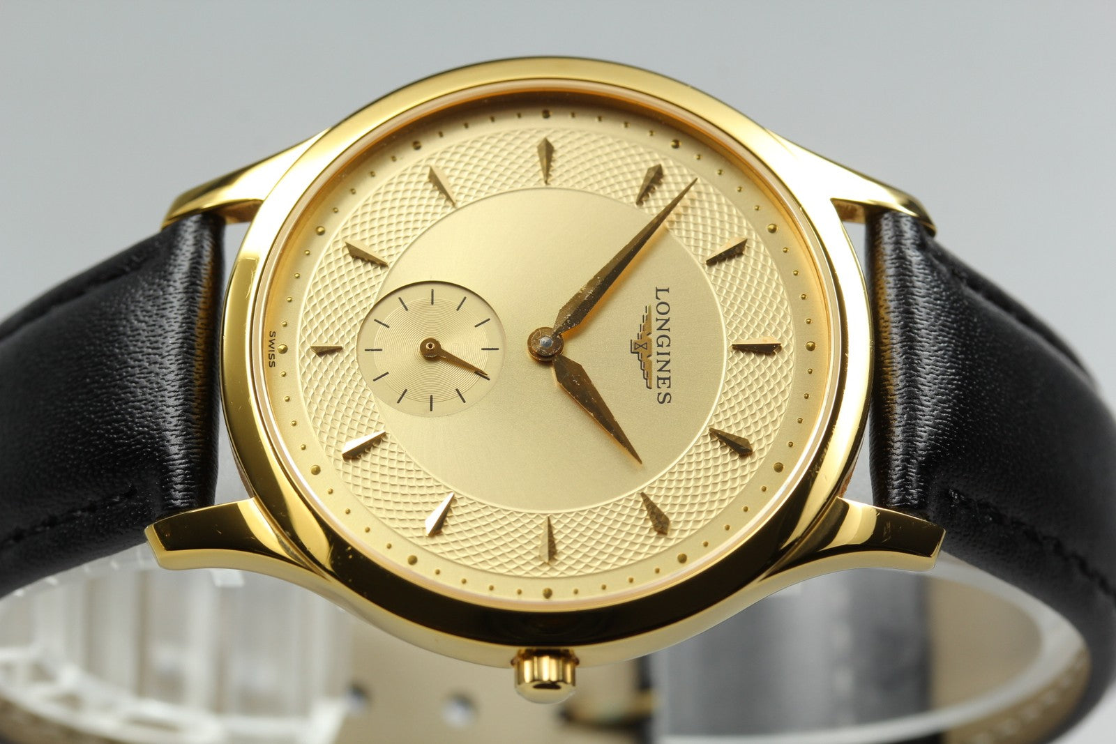 New Batt LONGINES La Grand Classic L4.706.2 Gold Quartz Men's Watch 36mm JAPAN