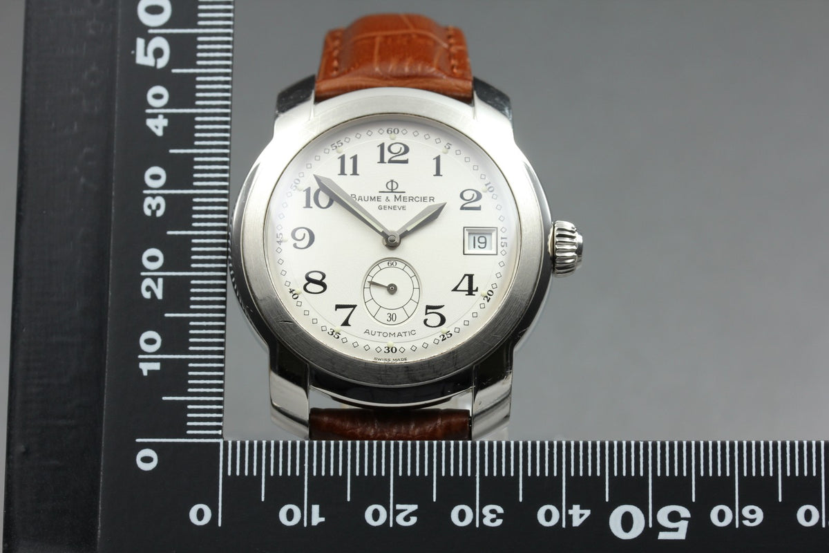 BAUME&MERCIER Capeland MV045221 Automatic White Date Men's Watch 39mm JAPAN