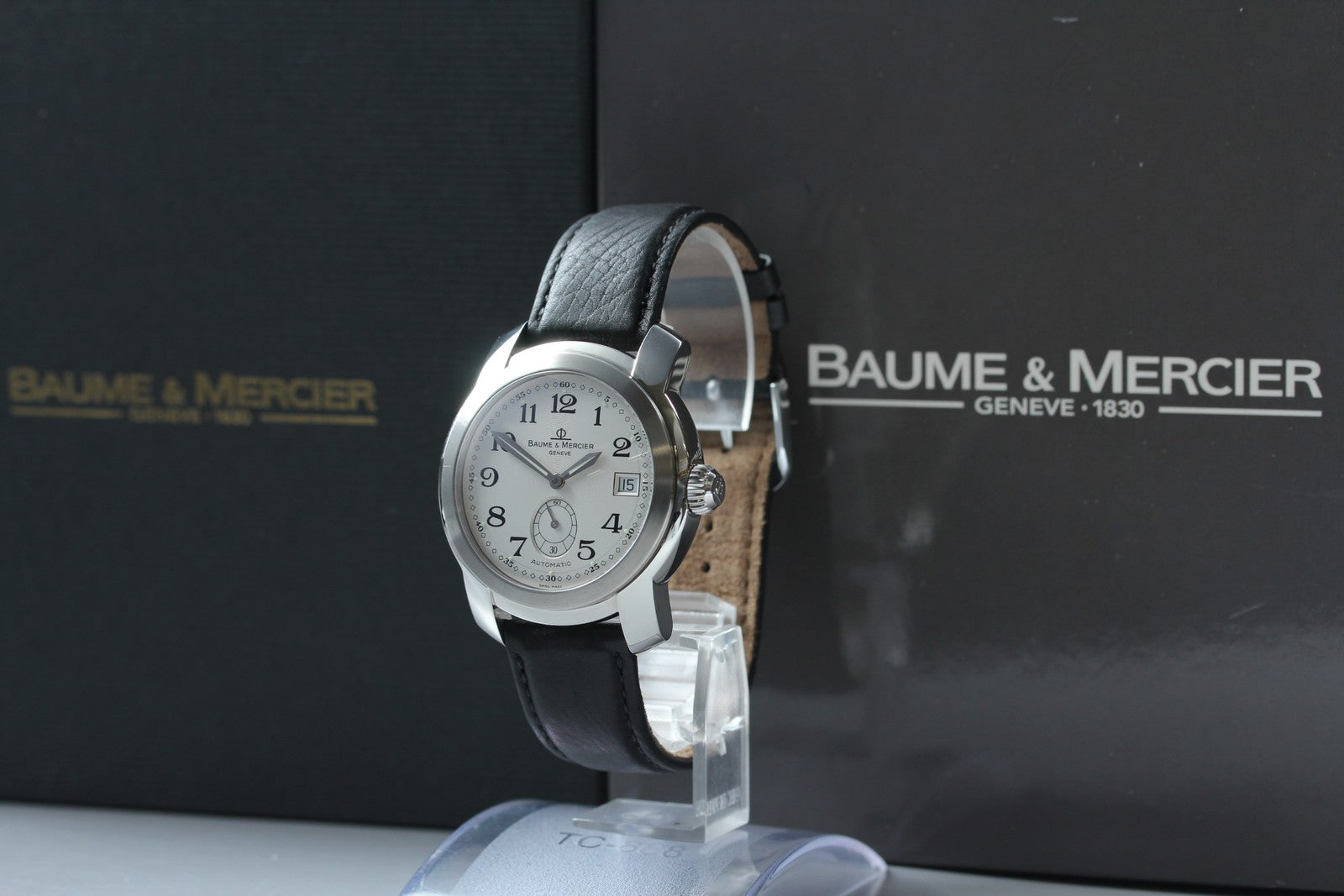 Baume & Mercier Capeland MV045221 Men's Silver Automatic Date Watch 39mm Exc+5