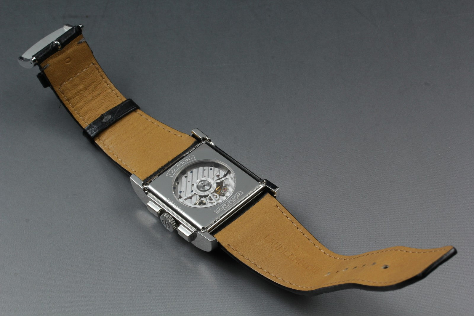 N MINT*Box BAUME&MERCIER Hampton 65699 Automatic Silver Men's Watch 34mm JAPAN