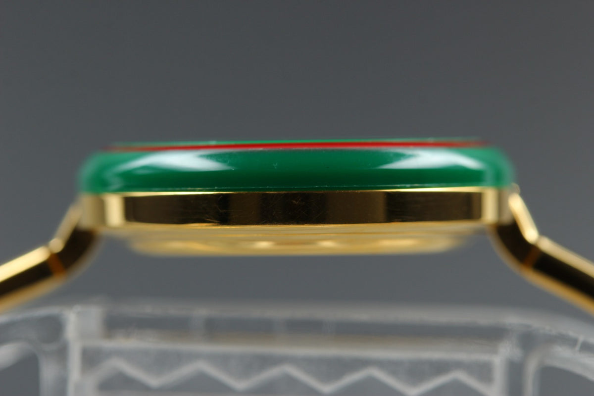GUCCI Change Bezel 11/12.2 12Color Quartz Women's Watch 25mm JAPAN Box New Batt