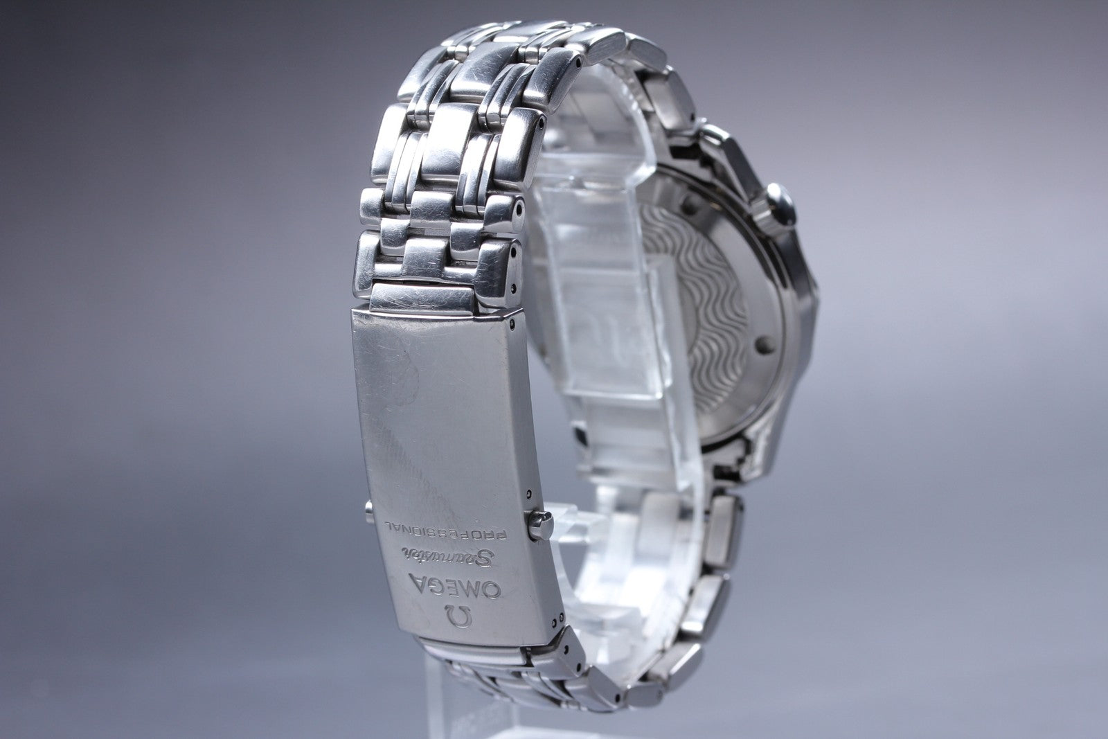 New Batt OMEGA Seamaster 300M 2561.80 Blue Quartz Date Men's Watch 36mm Japan