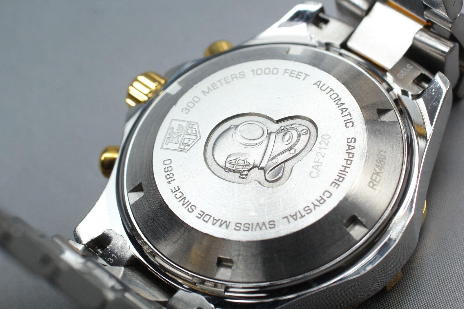 TAG Heuer Aquaracer CAF2120 Automatic Chronograph Men's Watch 42mm Exc+5 w/Paper