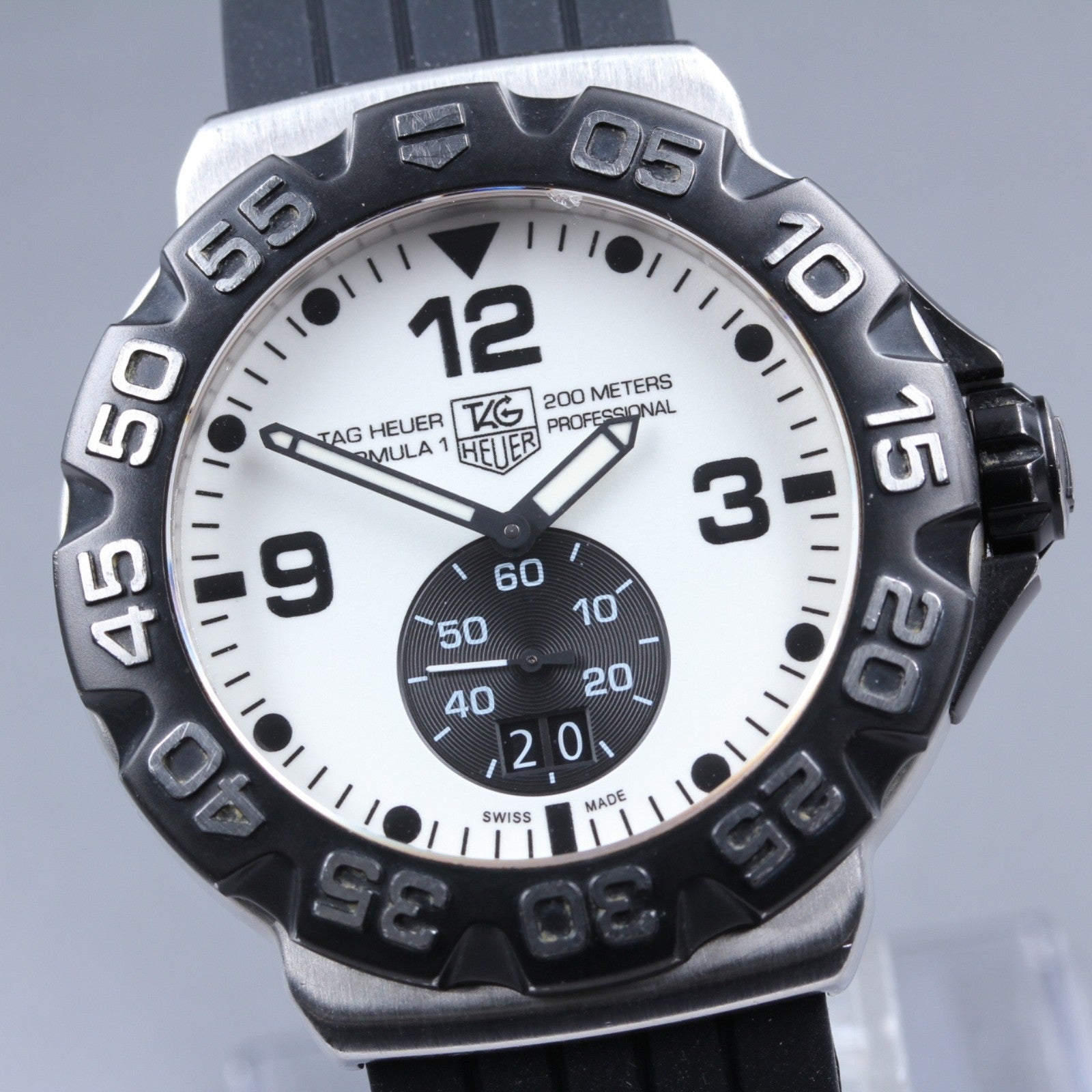 TAG Heuer Formula 1 WAH1011.BA0854 White Dial Quartz Men's Watch 44mm From JAPAN