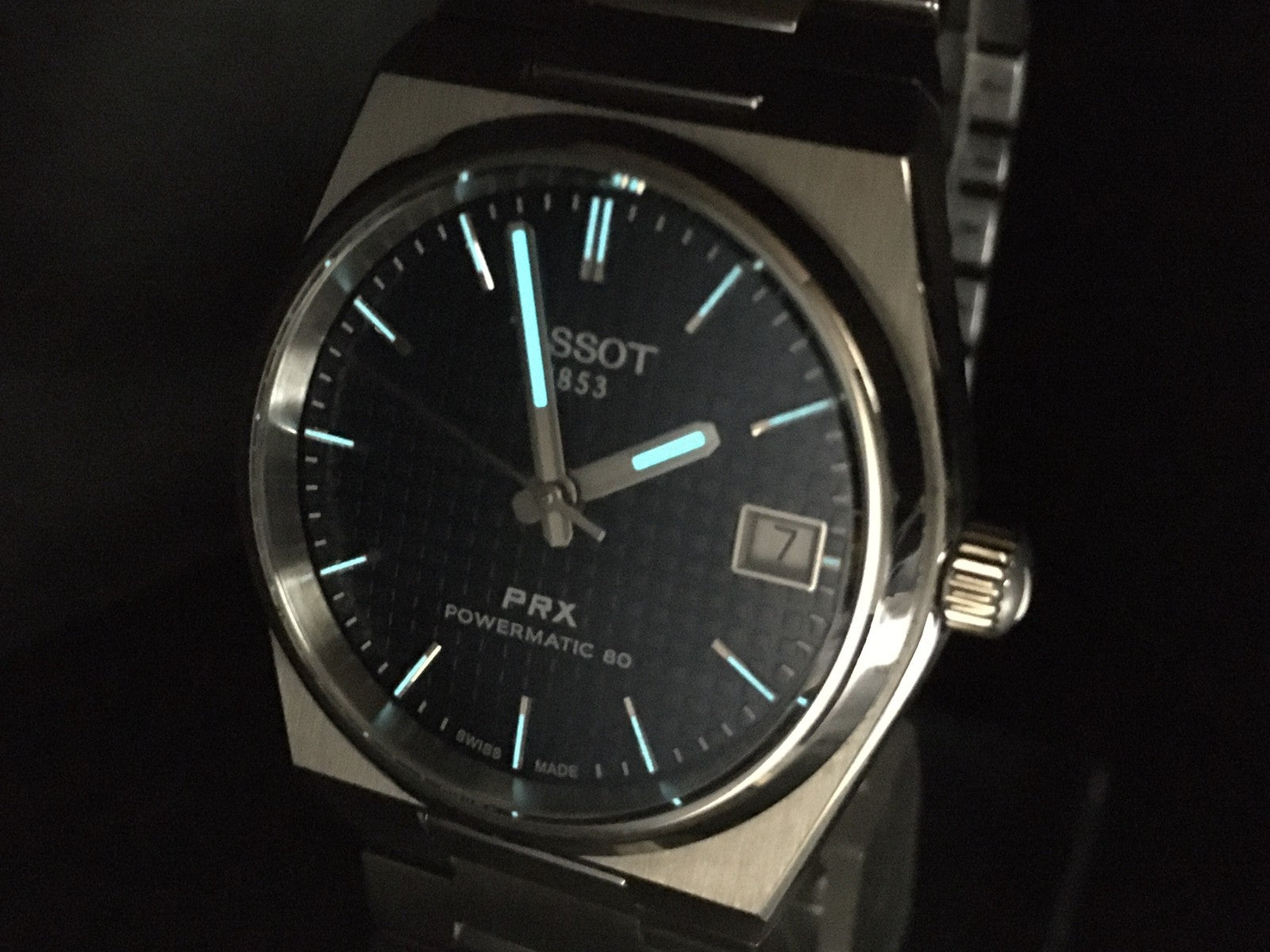 Tissot PRX Powermatic 80 T137207A Automatic Blue Dial Men's Watch 35mm JP JAPAN