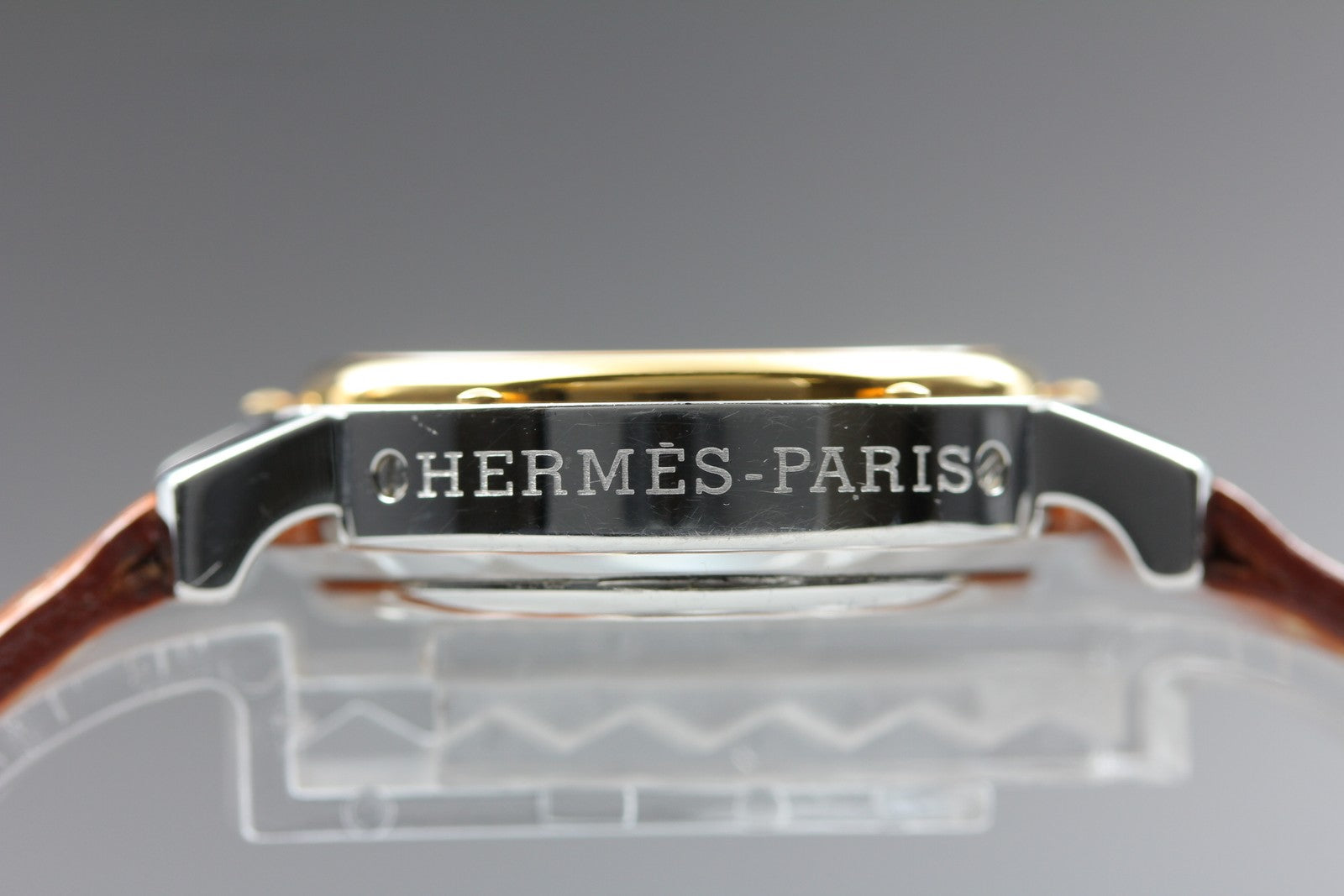 New Batt HERMES Clipper CL1.320 Quartz White Dial Ladies Watch 31mm JAPAN