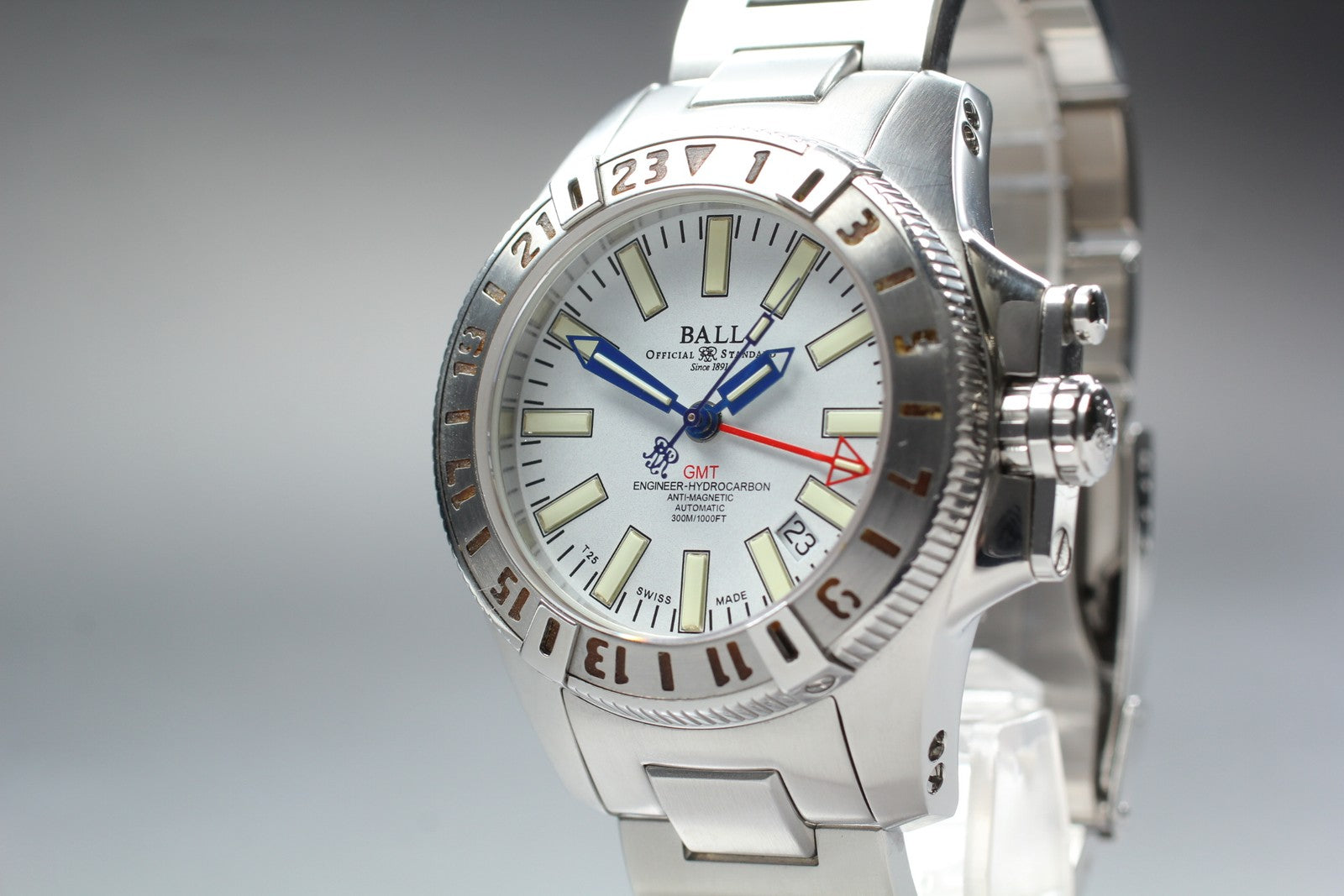 overhauled BALLWATCH Engineer Hydrocarbon DG1016A GMT Automatic Men's Watch JP