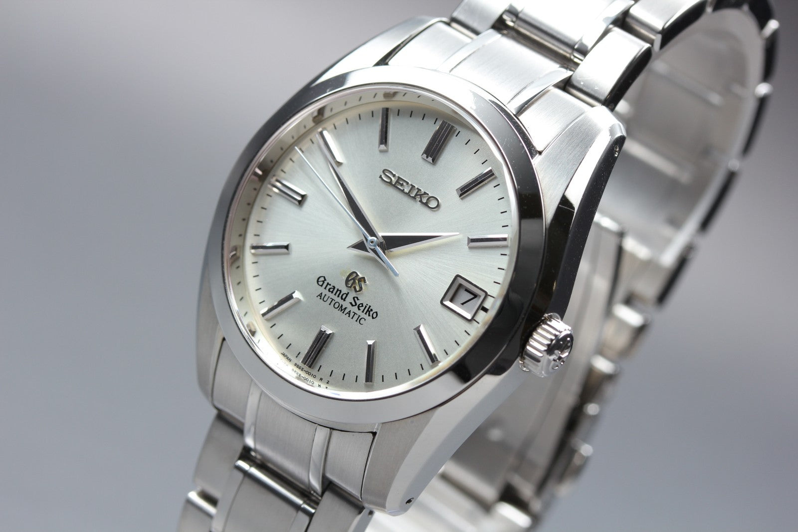 SEIKO Grand Seiko SBGR001 9S55-0010 Silver Automatic Date Men's Watch 36mm JAPAN
