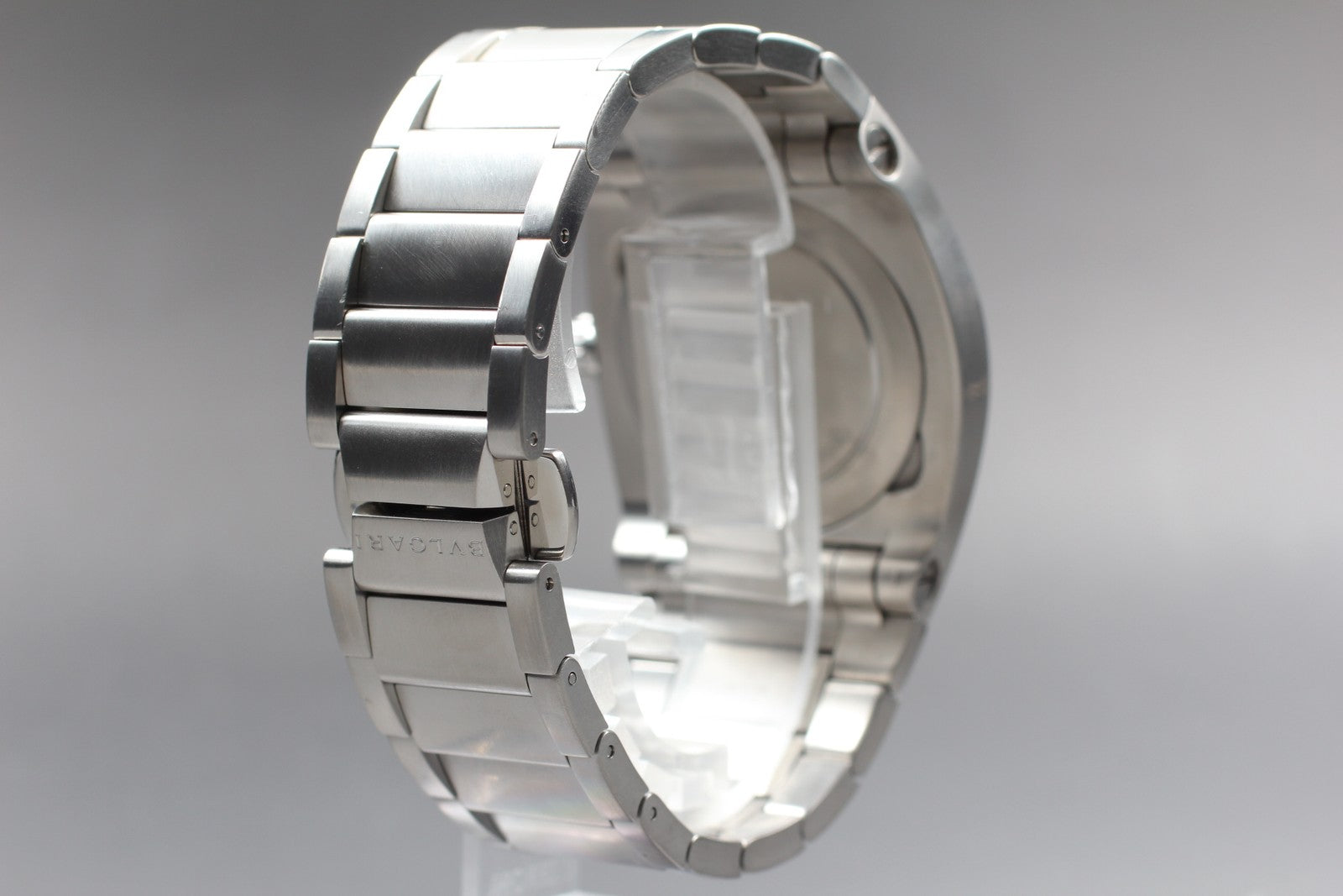 Exc+5*Box BVLGARI Ergon EG40S Black Dial Automatic Men's Watch 40mm From JAPAN