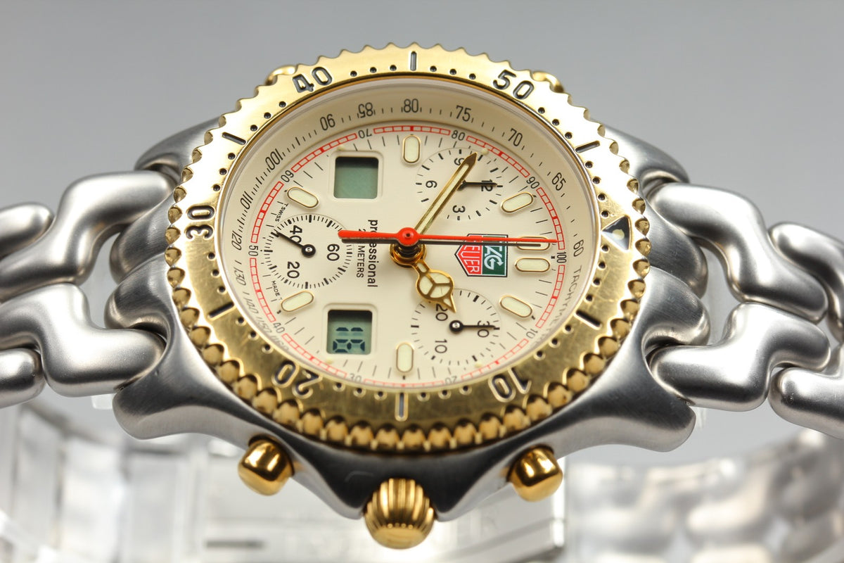 TAG Heuer SEL CG1123-0 Chronograph Ayrton Senna Quartz Men's Watch 39mm JAPAN