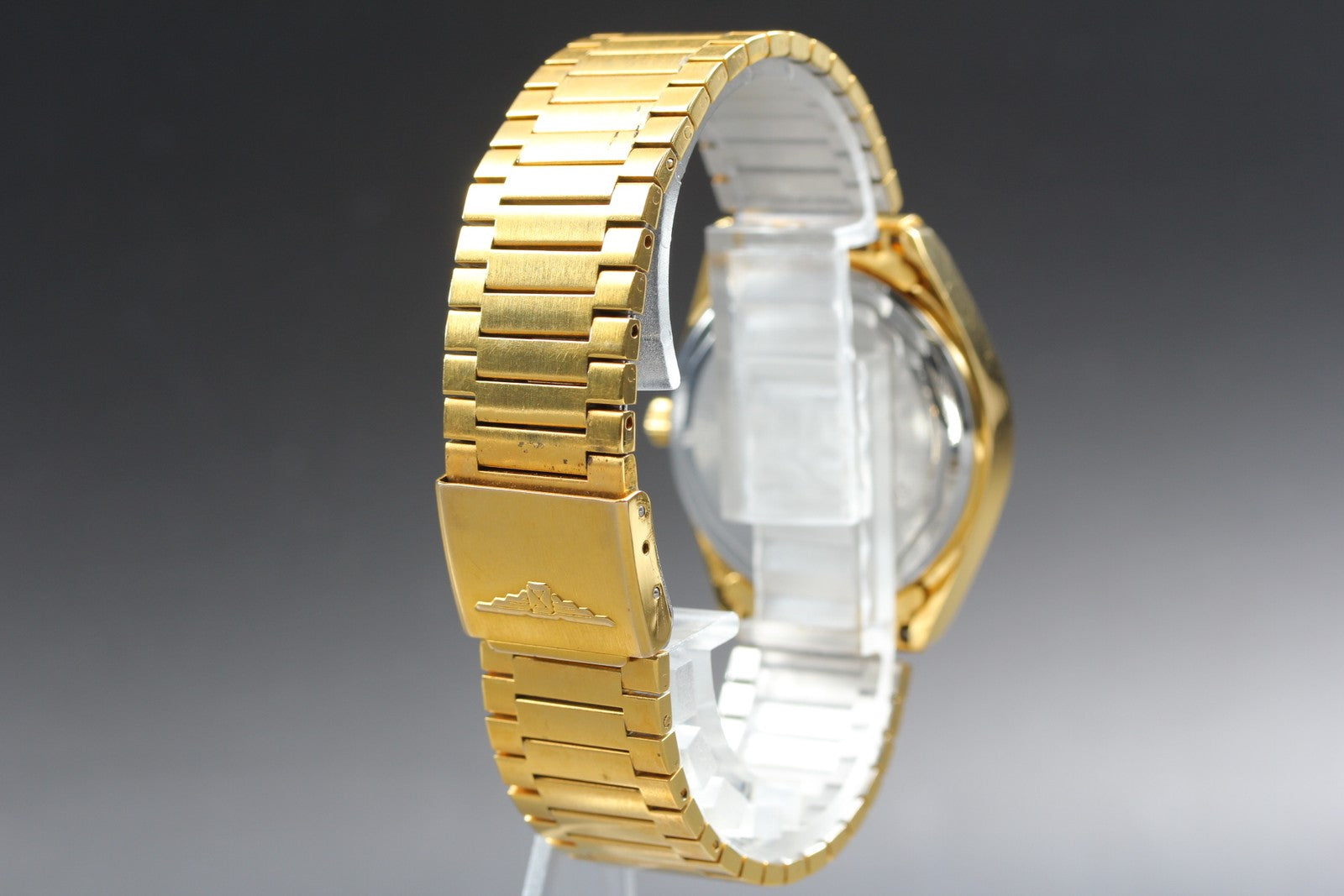LONGINES Admiral 5 Star L7.634.2 Automatic Gold Day/Date Men's Watch 33mm JAPAN
