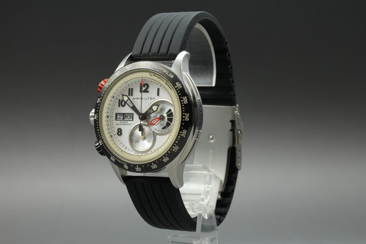 Hamilton Khaki Tachymiler H717260 Automatic Chronograph Men's Watch 45mm JAPAN