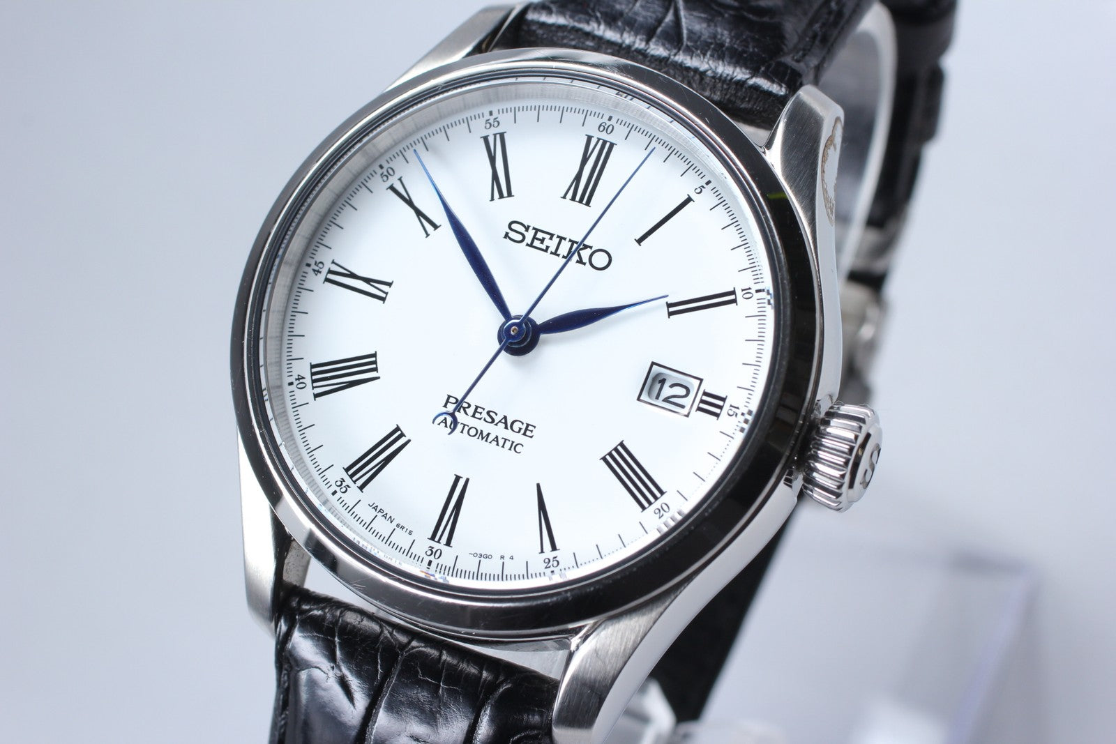 Exc+5*Box SEIKO Seiko Presage 6R15-03V0 White Automatic Men's Watch 40mm JAPAN