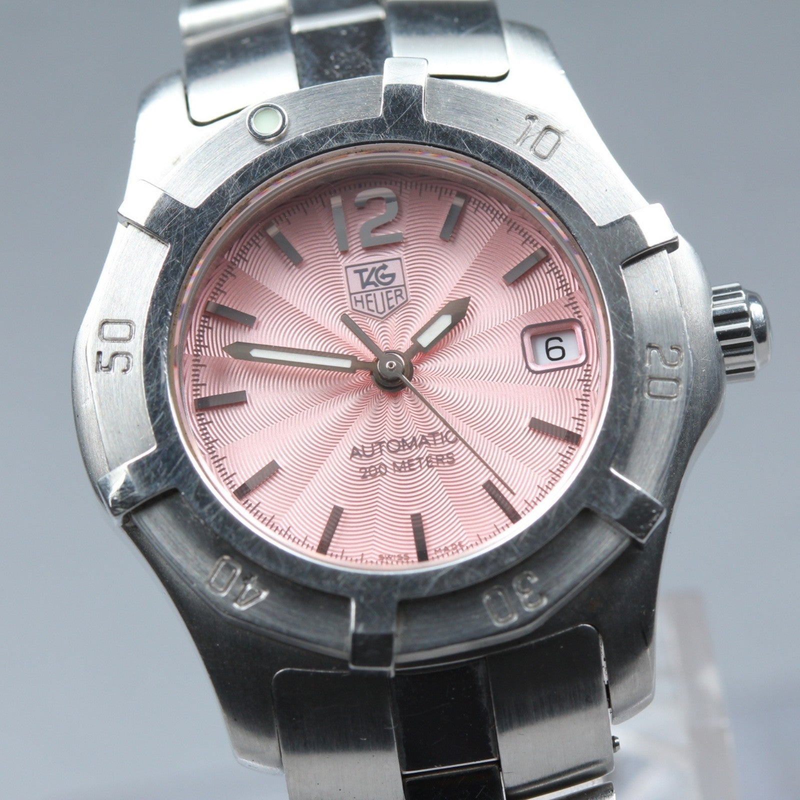 TAG HEUER Aquaracer WN2310 Automatic Pink Women's Watch 22mm JAPAN Exc+5*Box