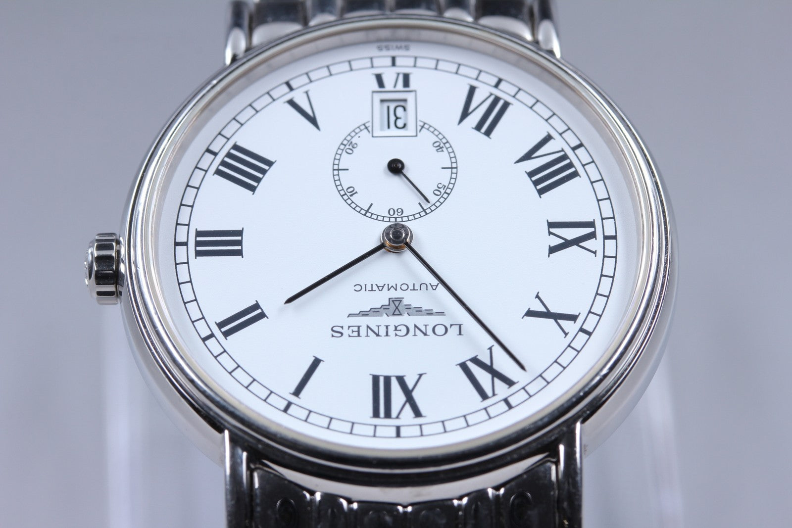 Exc+5*Box LONGINES Presence L4.805.4 White Dial Automatic Men's Watch 38mm JAPAN