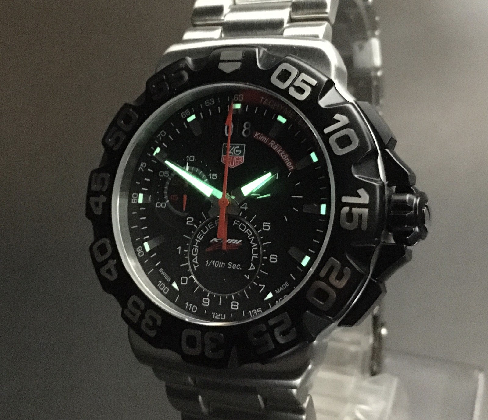 N MINT*Box TAG Heuer Formula 1 CAH1014 Quartz Black Dial Men's Watch 44mm JAPAN