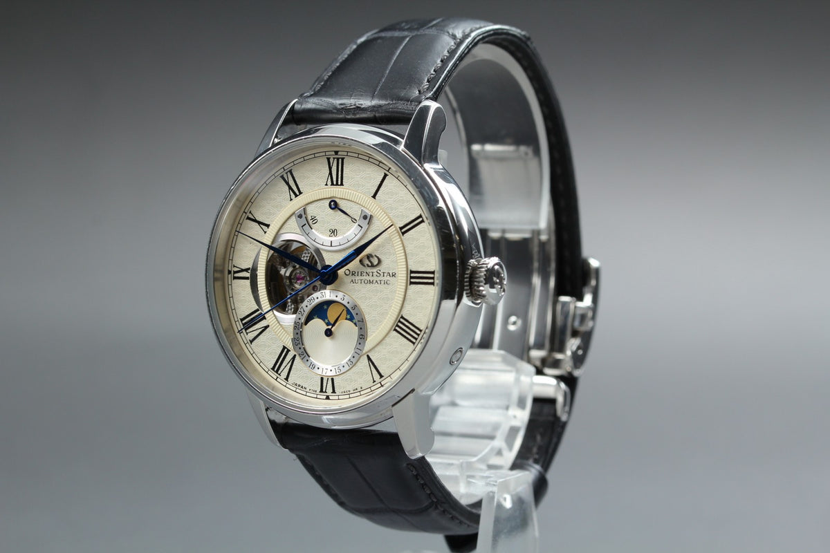 ORIENT STAR Mechanical Moon Phase F7X6-UAC0 40mm Automatic Men's Watch JAPAN