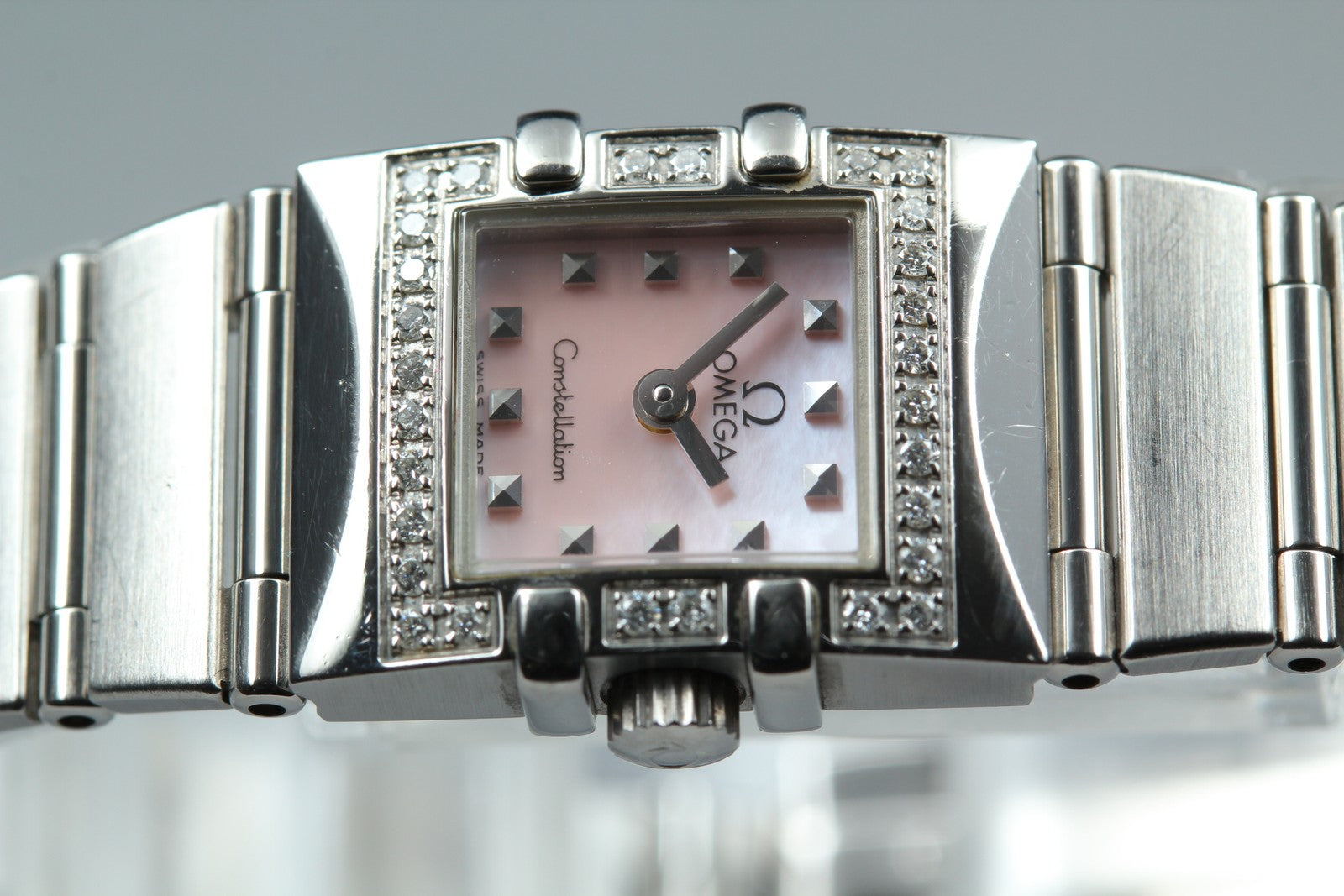 OMEGA Constellation Carré Quadra 1535.73 Quartz Women's Watch 15mm JAPAN Box