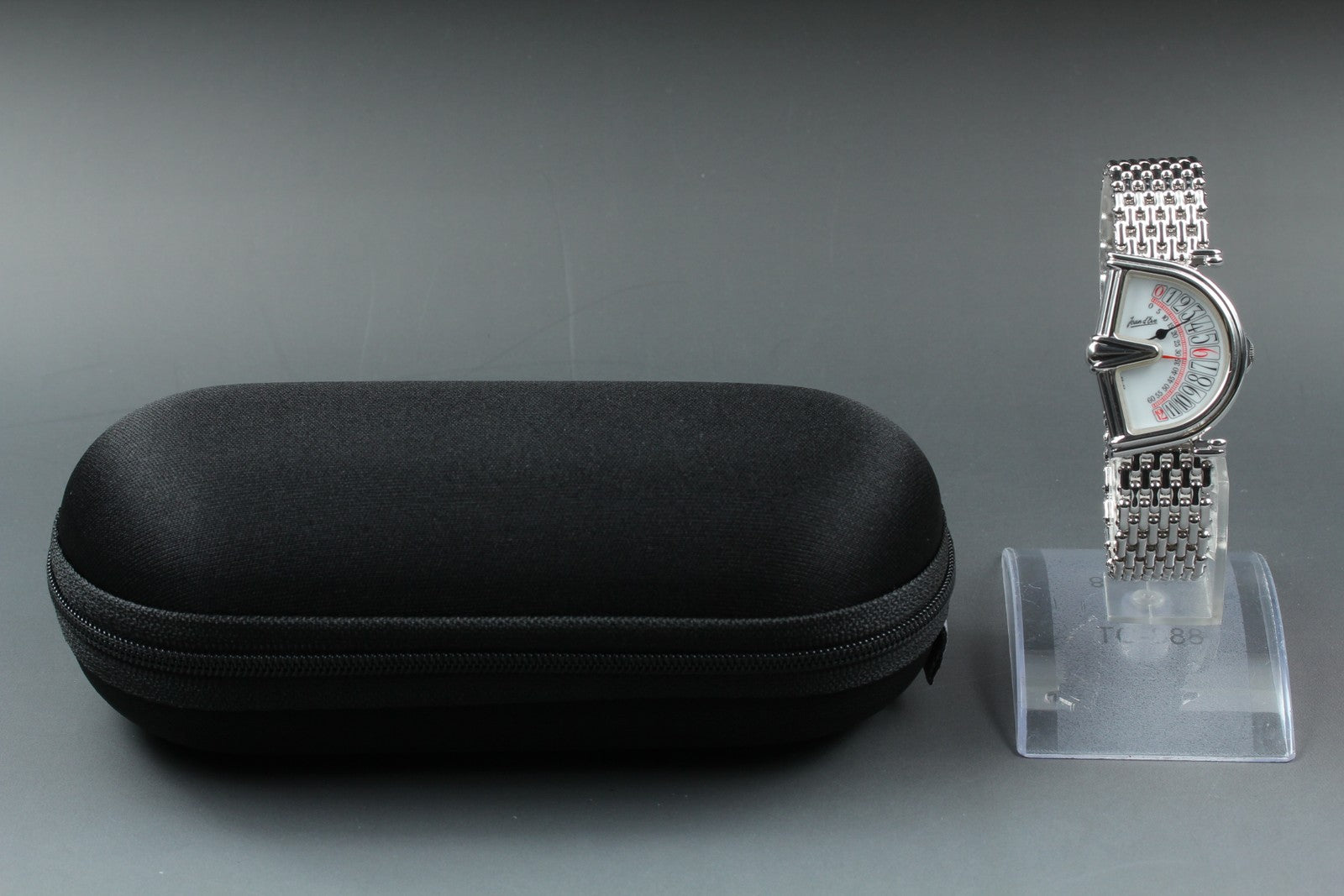Vintage Jean d'eve Sectora 28mm White Dial Silver Bracelet Unisex Quartz Watch