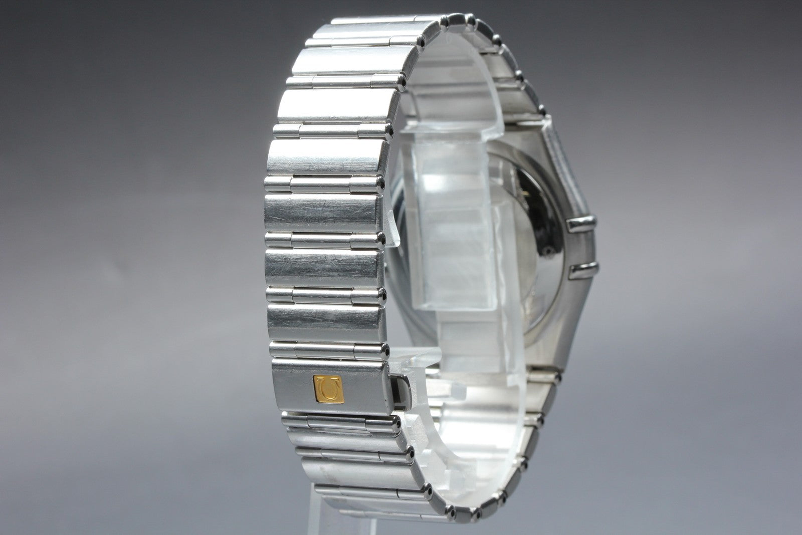 Vintage OMEGA Constellation 1502.3 Automatic White Date Men's Watch 35mm JAPAN
