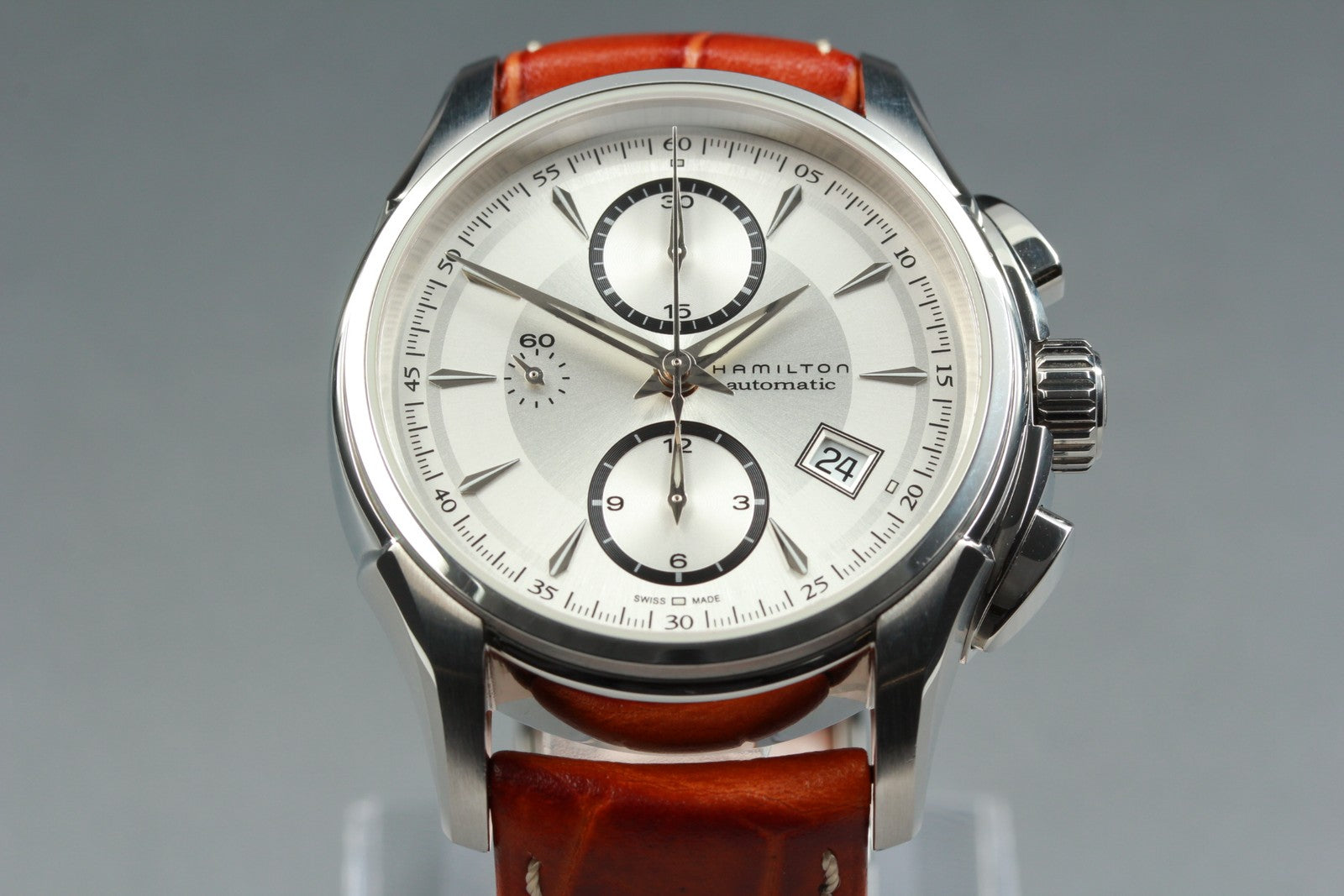 Near MINT Box Hamilton Jazzmaster Auto Chronograph H326160 Automatic Men’s Watch