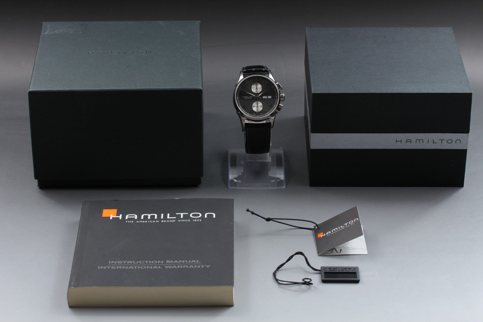 N MINT*Box Hamilton Jazzmaster H325760 Black Automatic Men’s Watch 40mm JAPAN