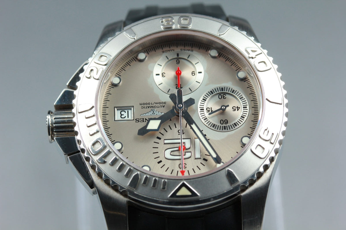 LONGINES HydroConquest L3.673.4 Automatic Chronograph Men's Watch 41mm JAPAN Box